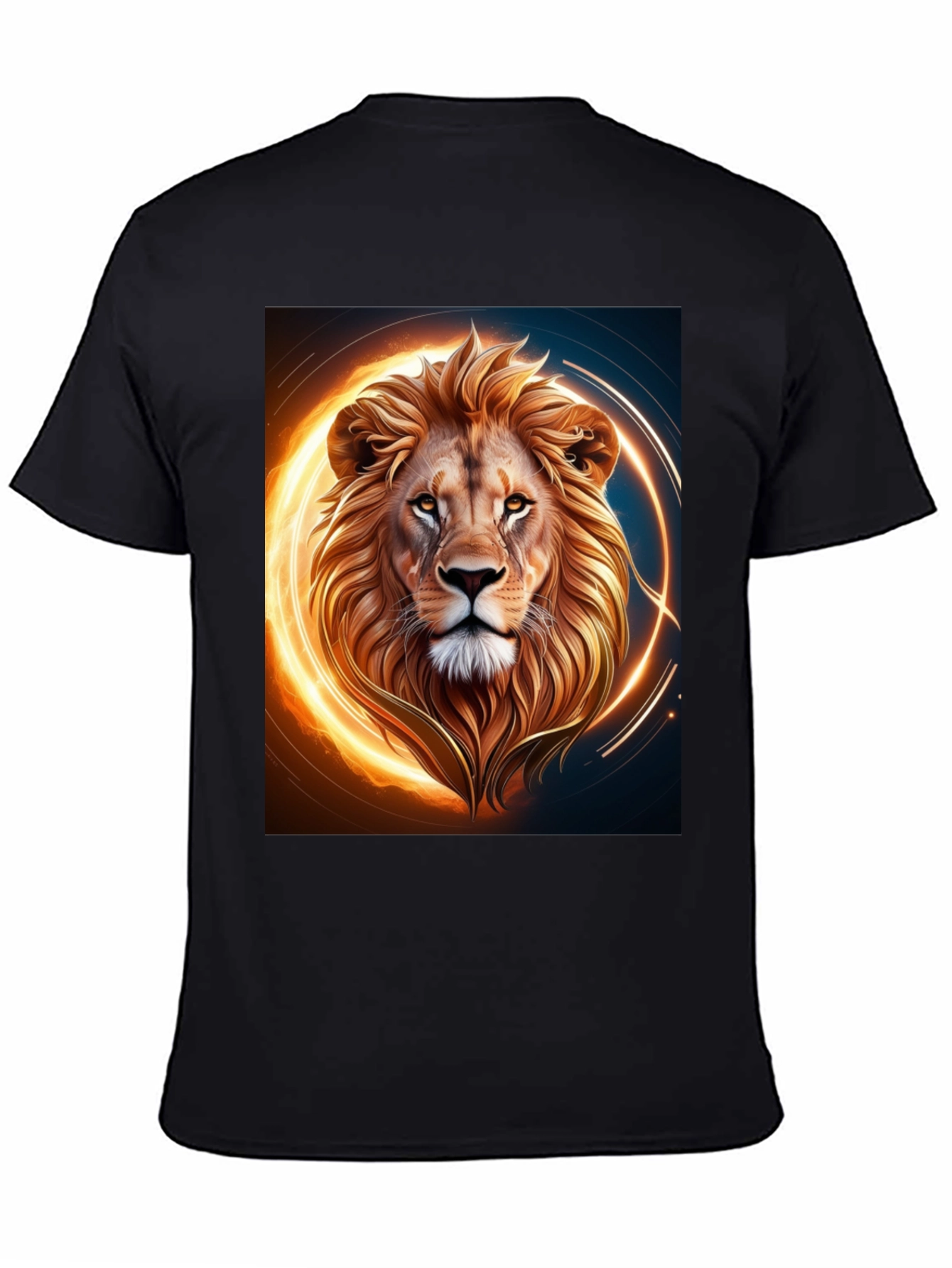 Black Lion Graphic Tee - Bold & Striking Design view 4