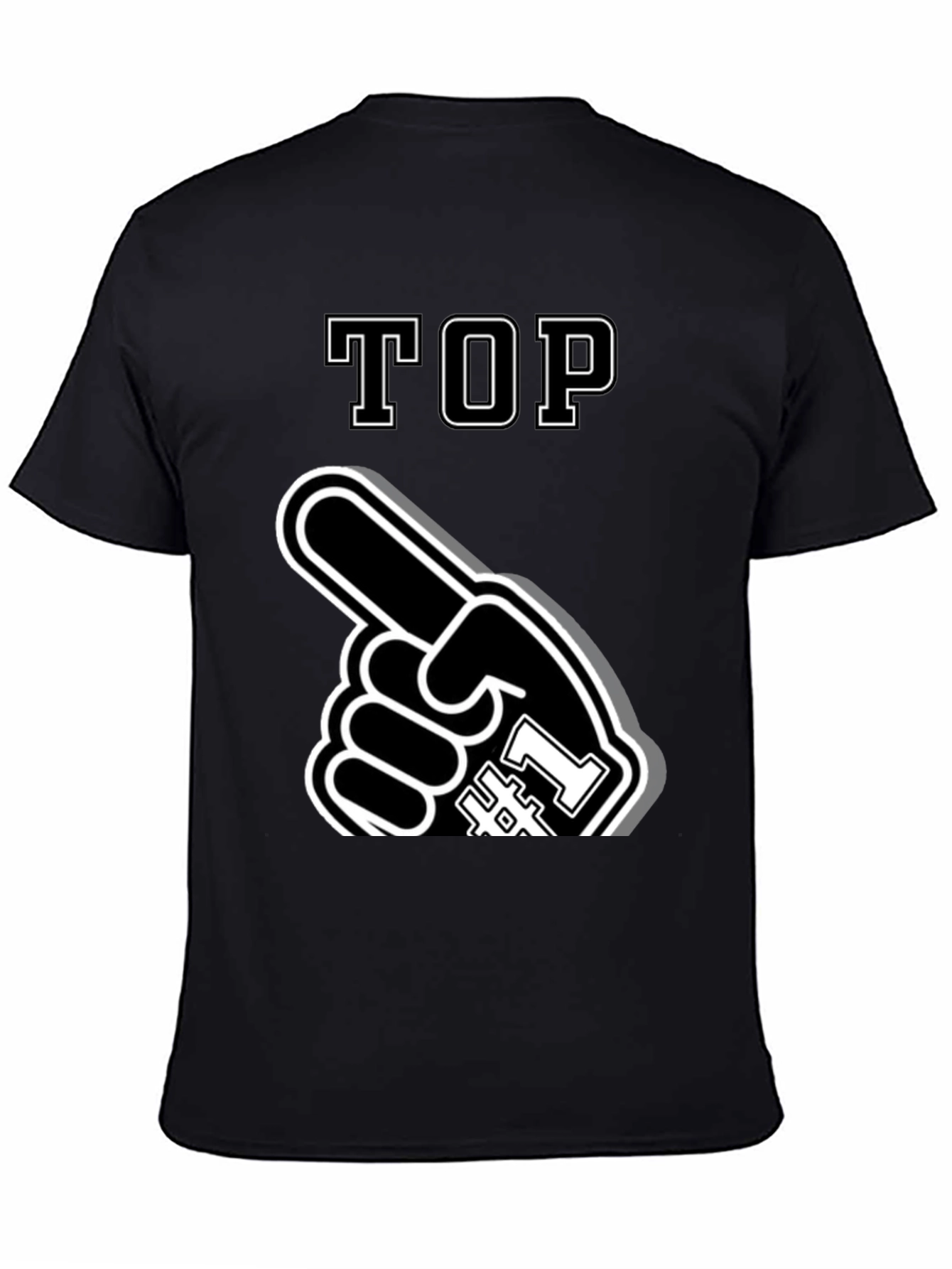 Black Top #1 Fan T-Shirt - Novelty Apparel view 4