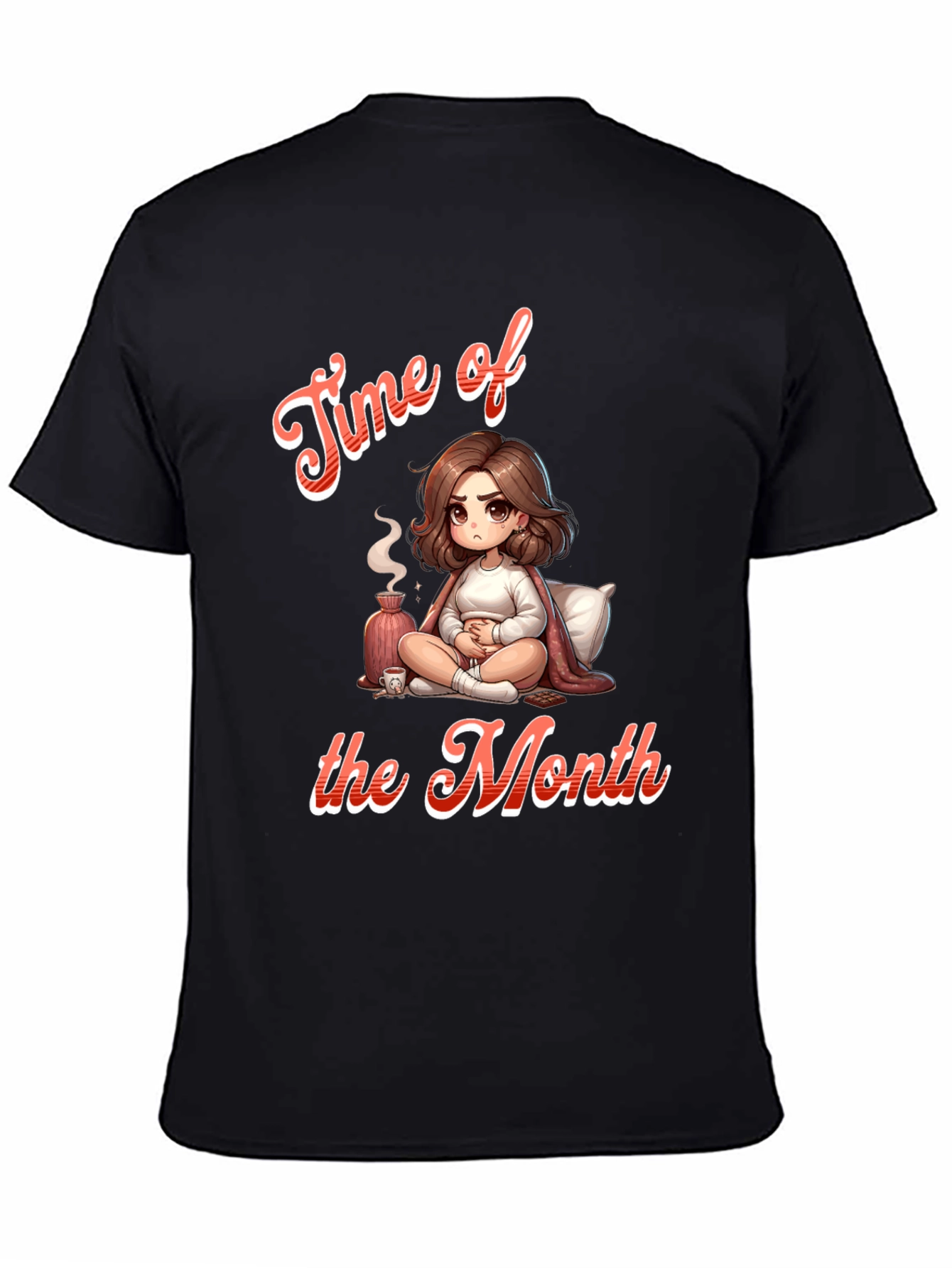 Black Time of the Month Graphic Tee view 4