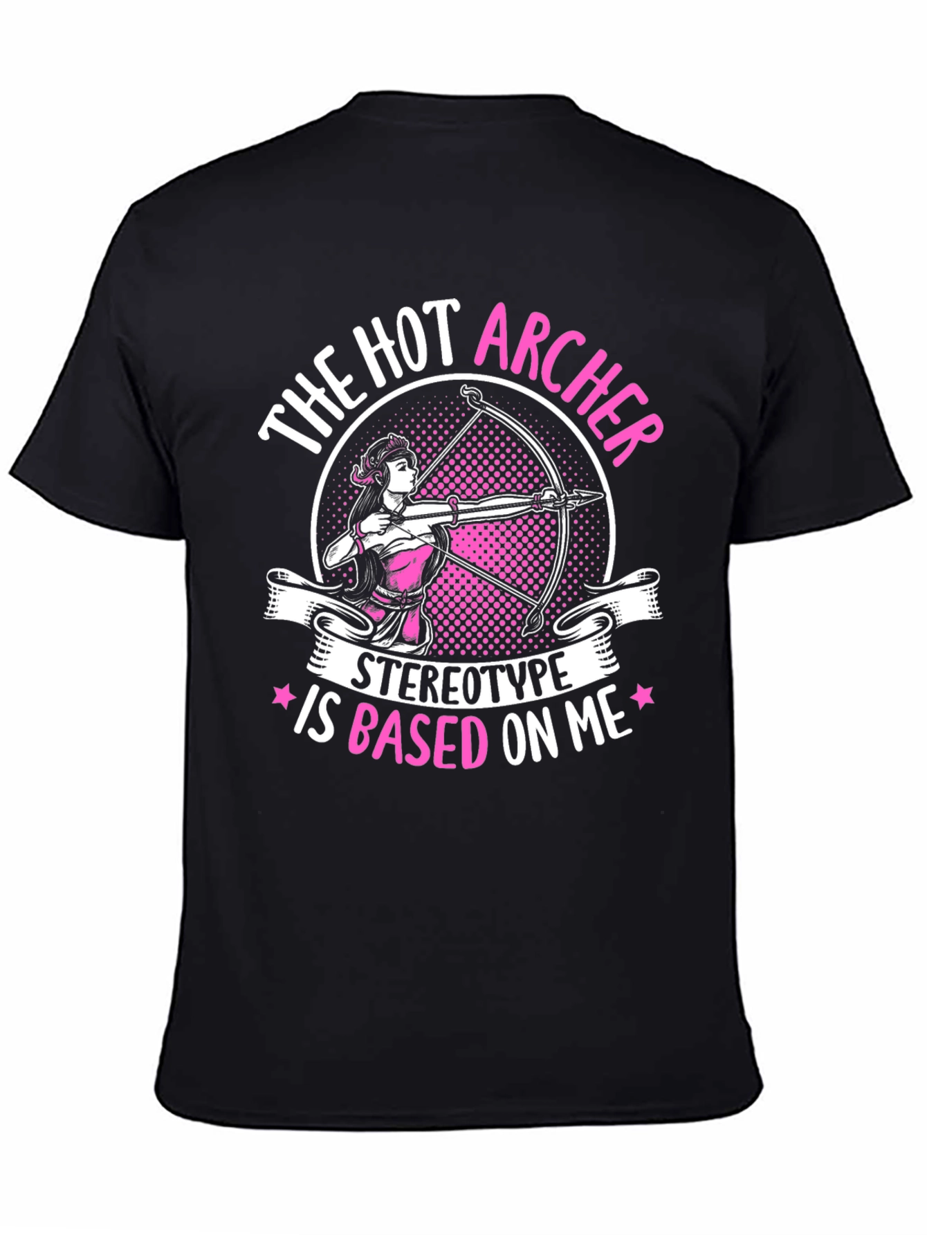 Black Hot Archer T-Shirt - Stereotype Based On Me Tee view 4