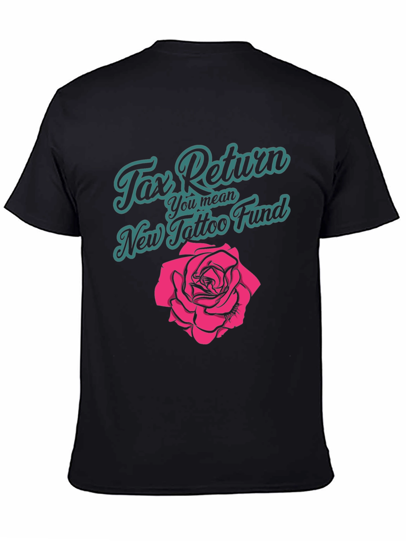 Black Tax Return Tattoo Fund T-Shirt view 4