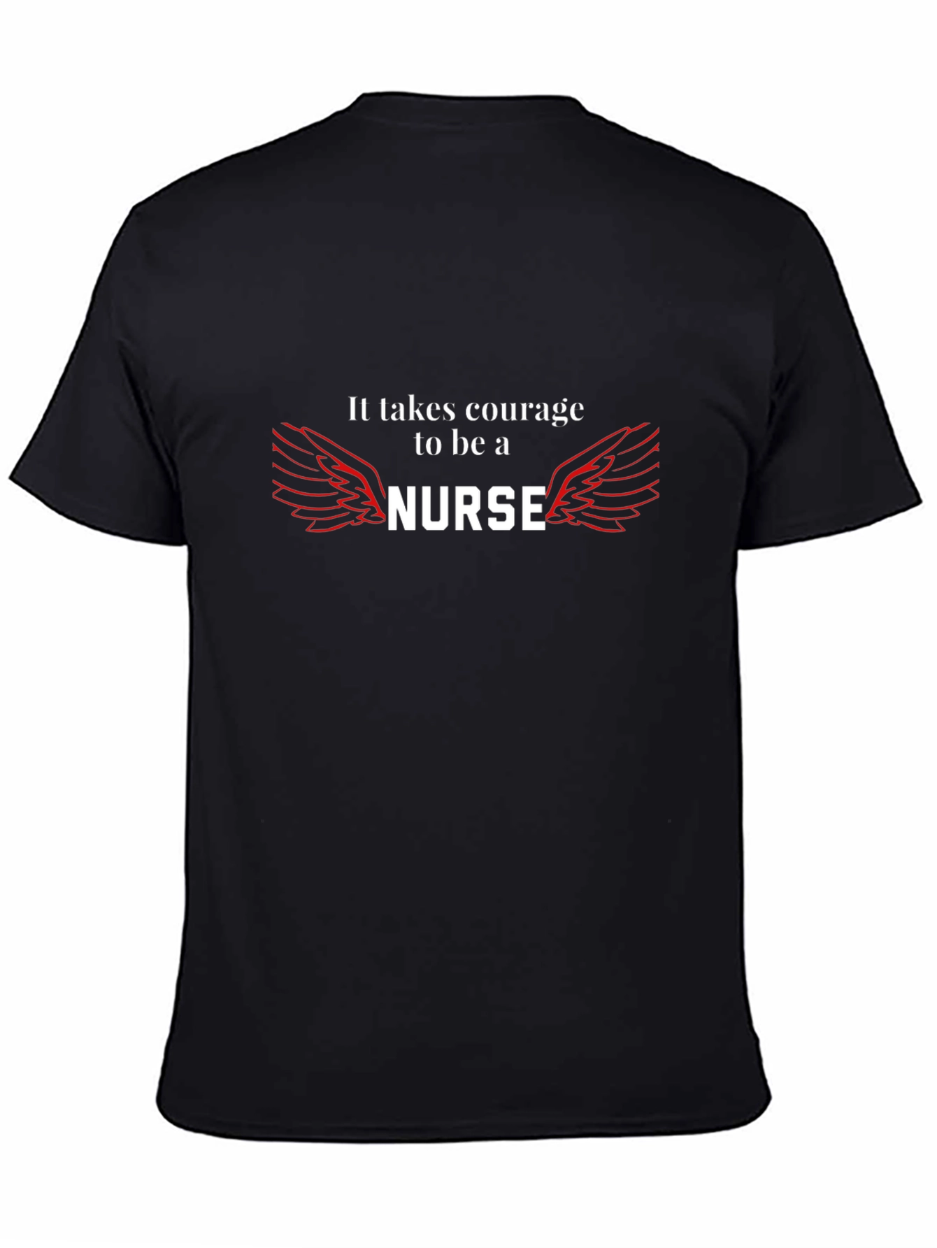 Black Courage Nurse Graphic Tee view 4