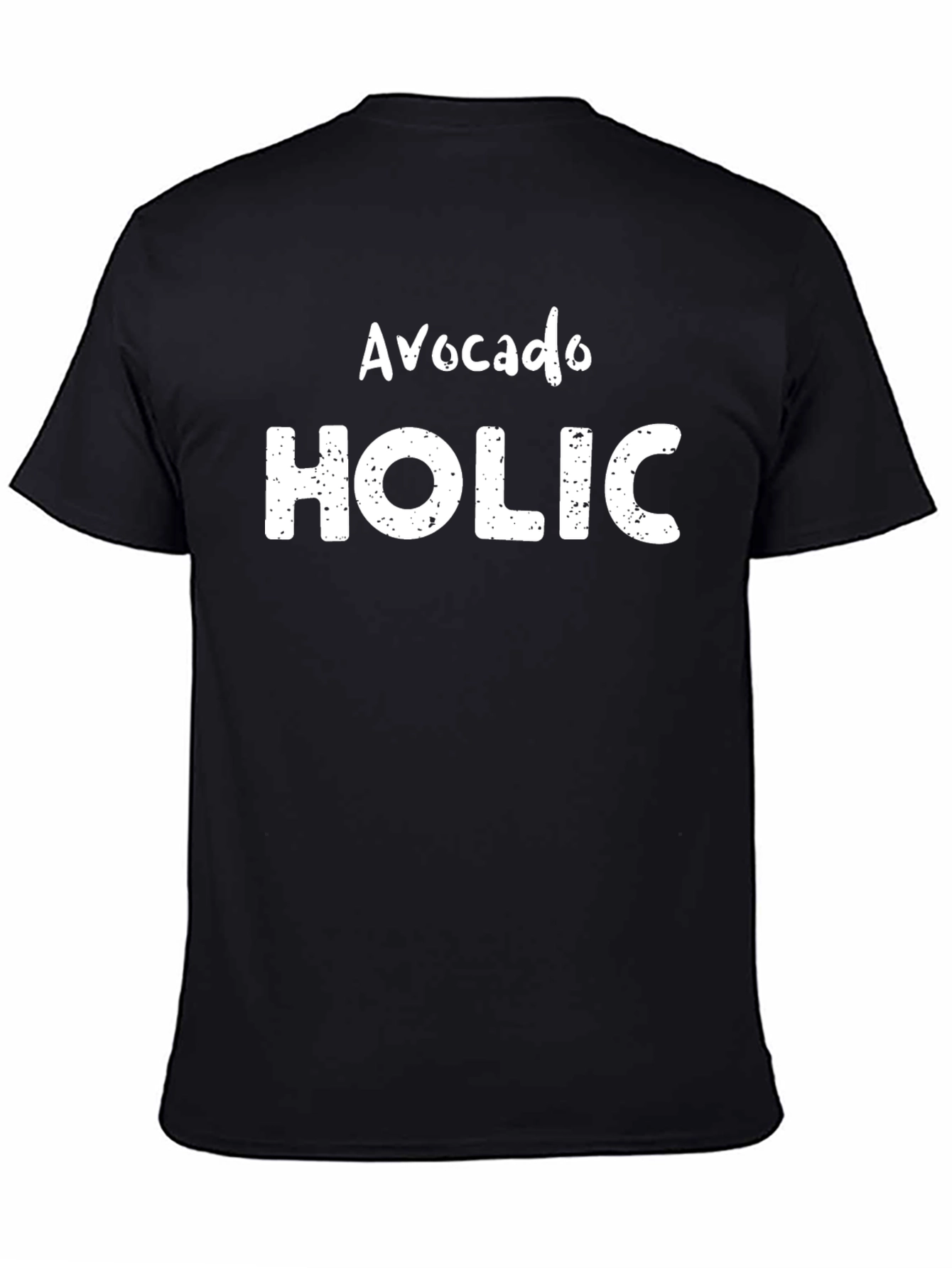 Black Avocado Holic Graphic T-Shirt - Foodie Tee view 4