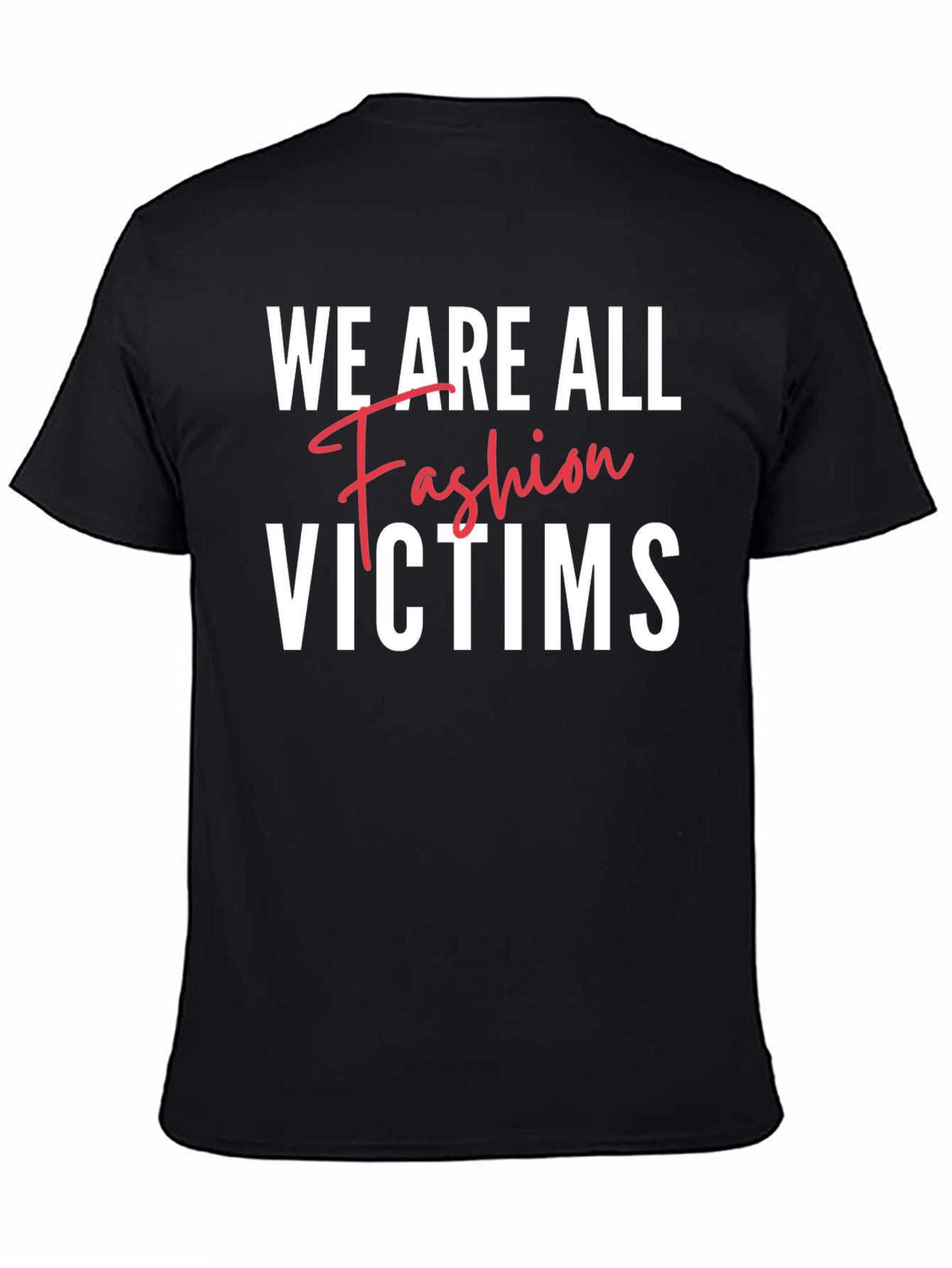 Black Fashion Victims Black T-Shirt view 4