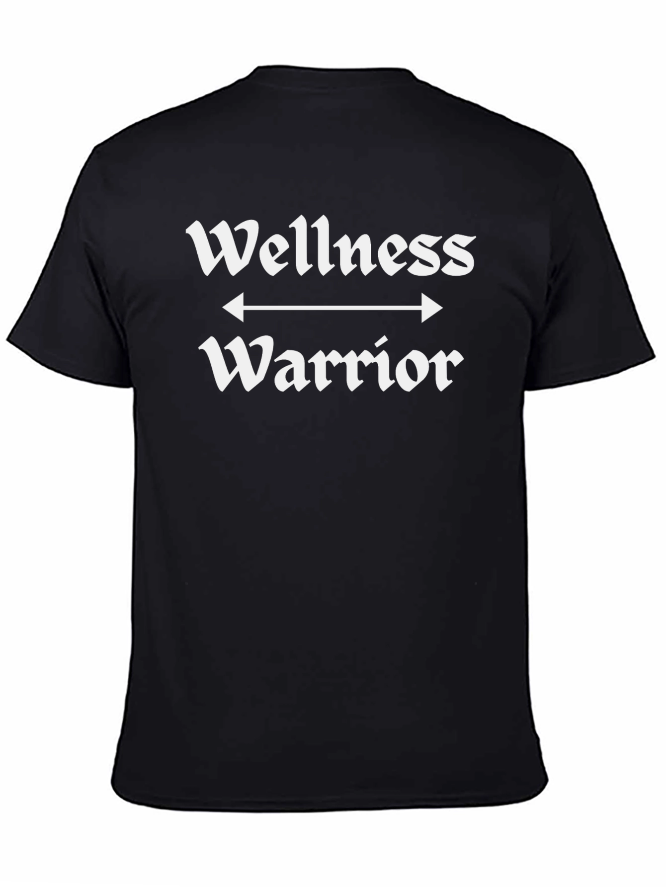 Black Wellness Warrior Black T-Shirt view 4