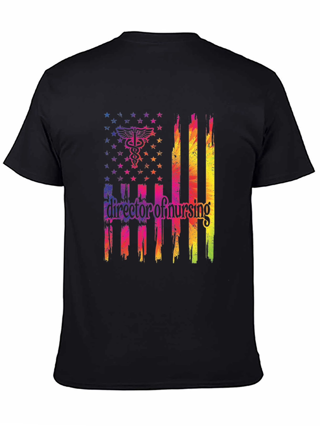 Director of Nursing American Flag Graphic Tee - 4