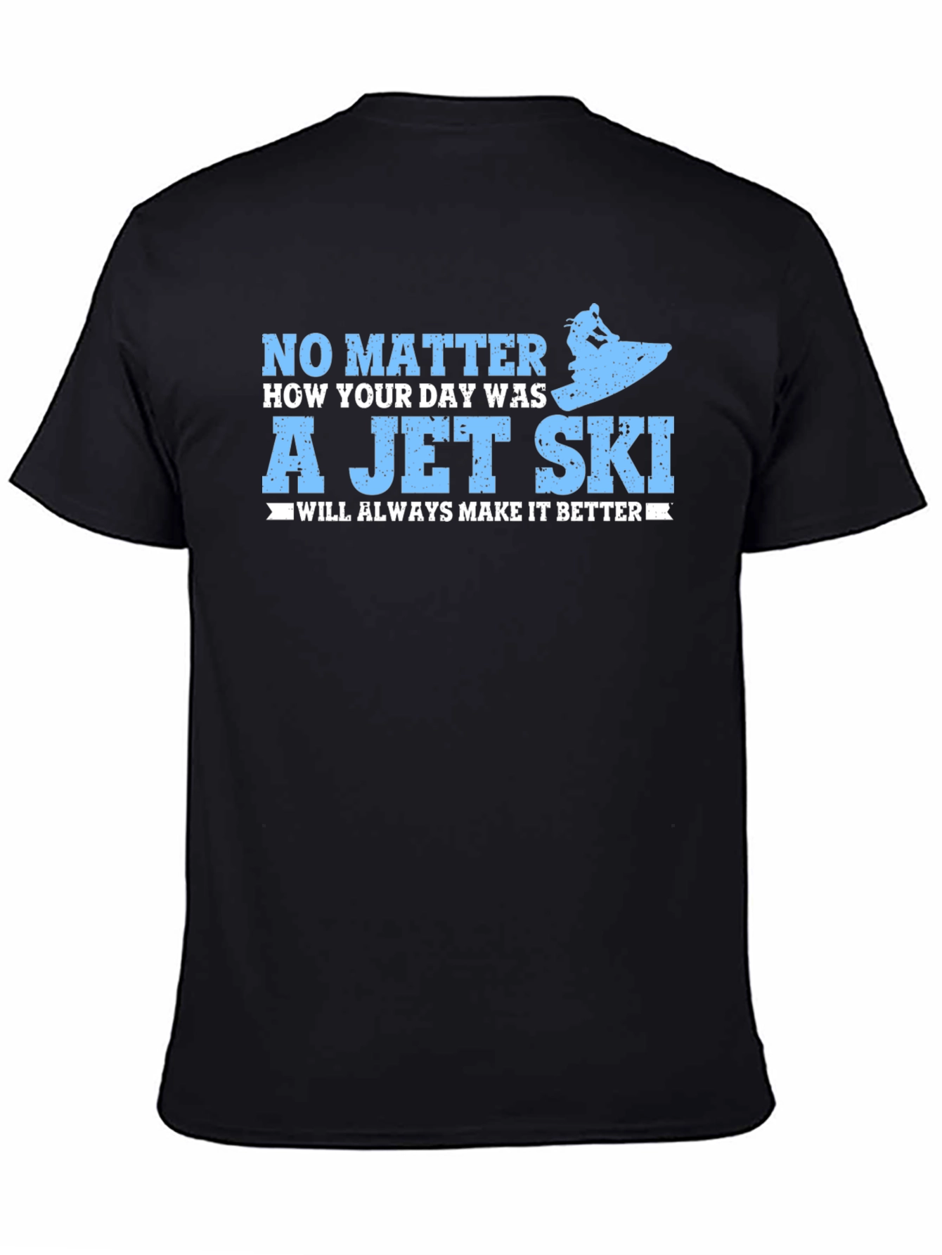 Black Jet Ski T-Shirt - Make It Better view 4