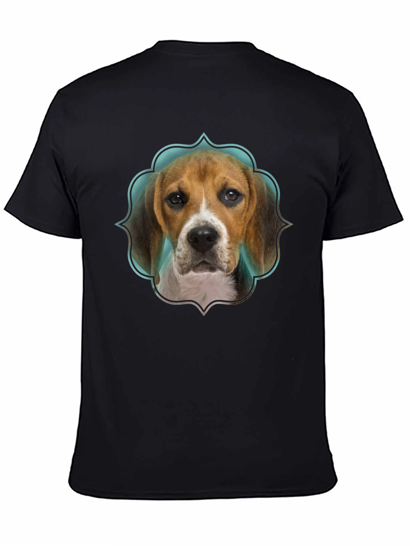 Black Beagle Dog T-Shirt - Cute Pet Graphic Tee view 4