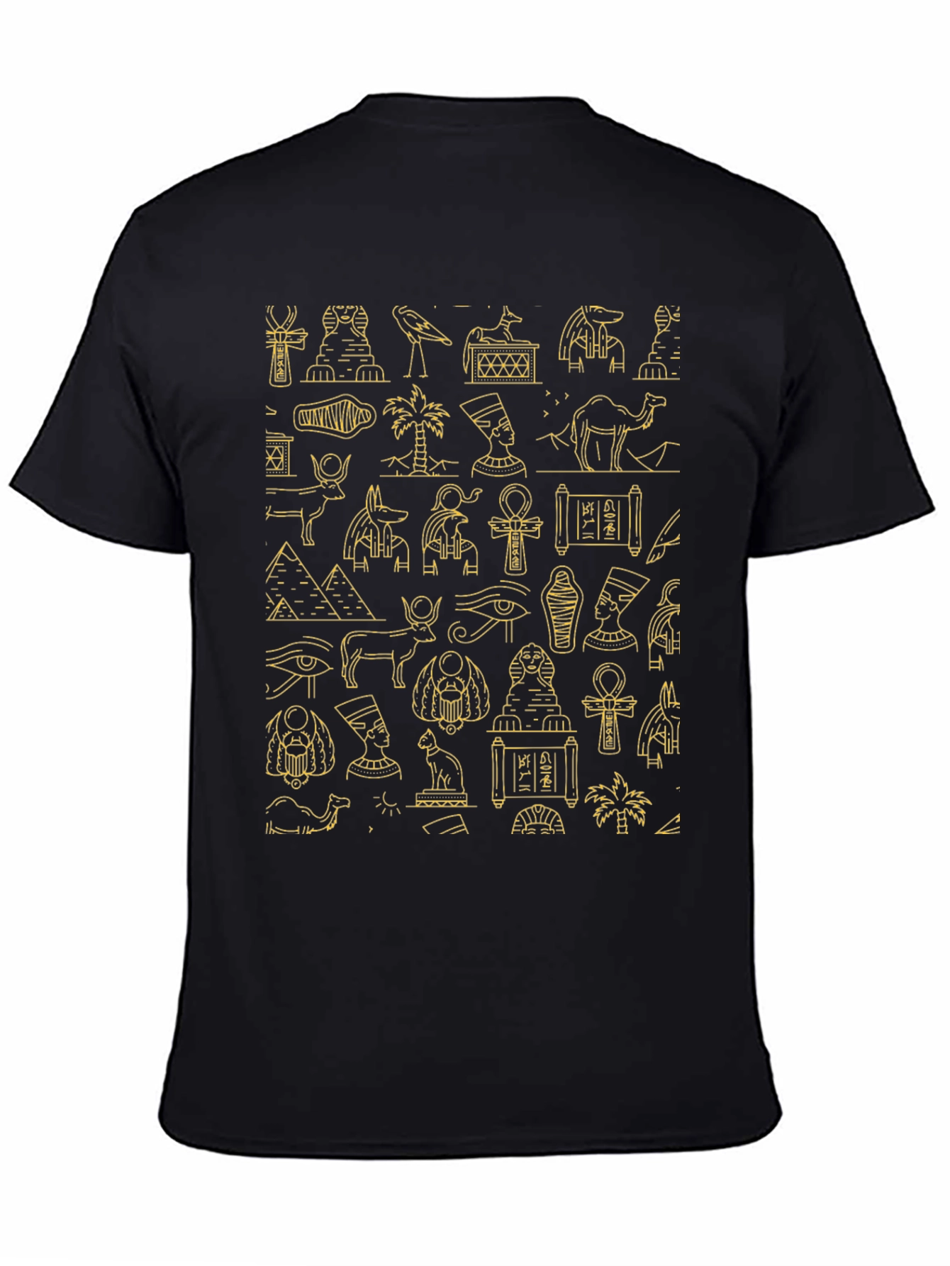 Egyptian Art Pattern Graphic Tee - 4