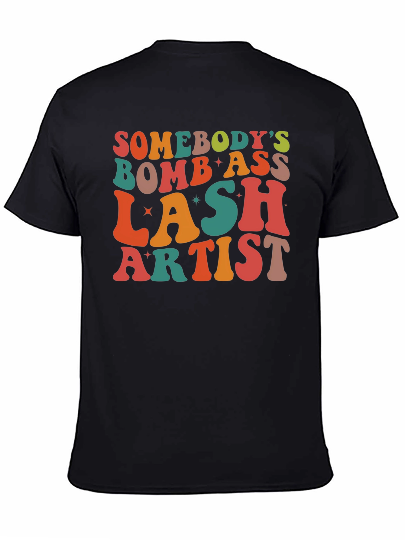 Black Bomb Lash Artist Graphic Tee view 4