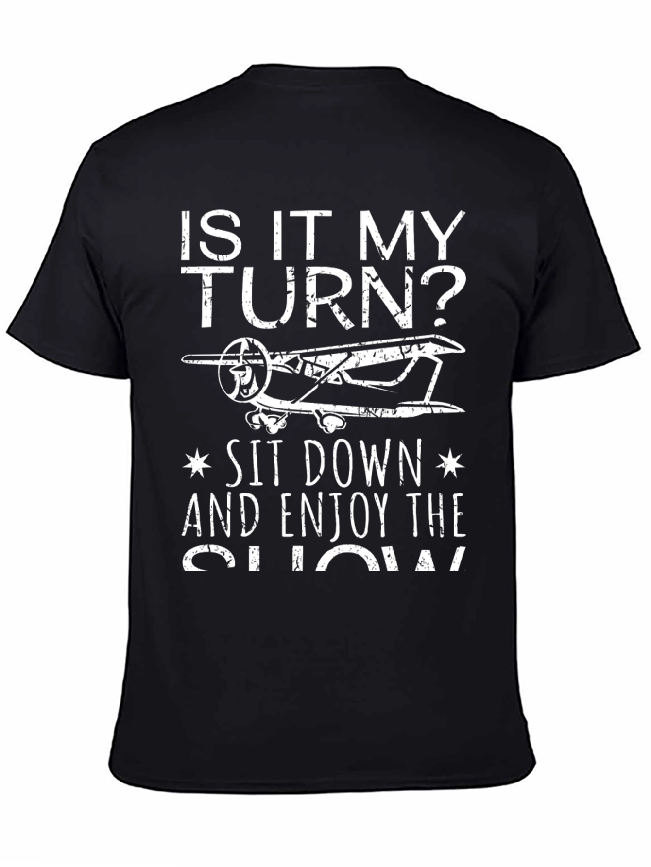 Is It My Turn? Airplane Graphic Tee - 4