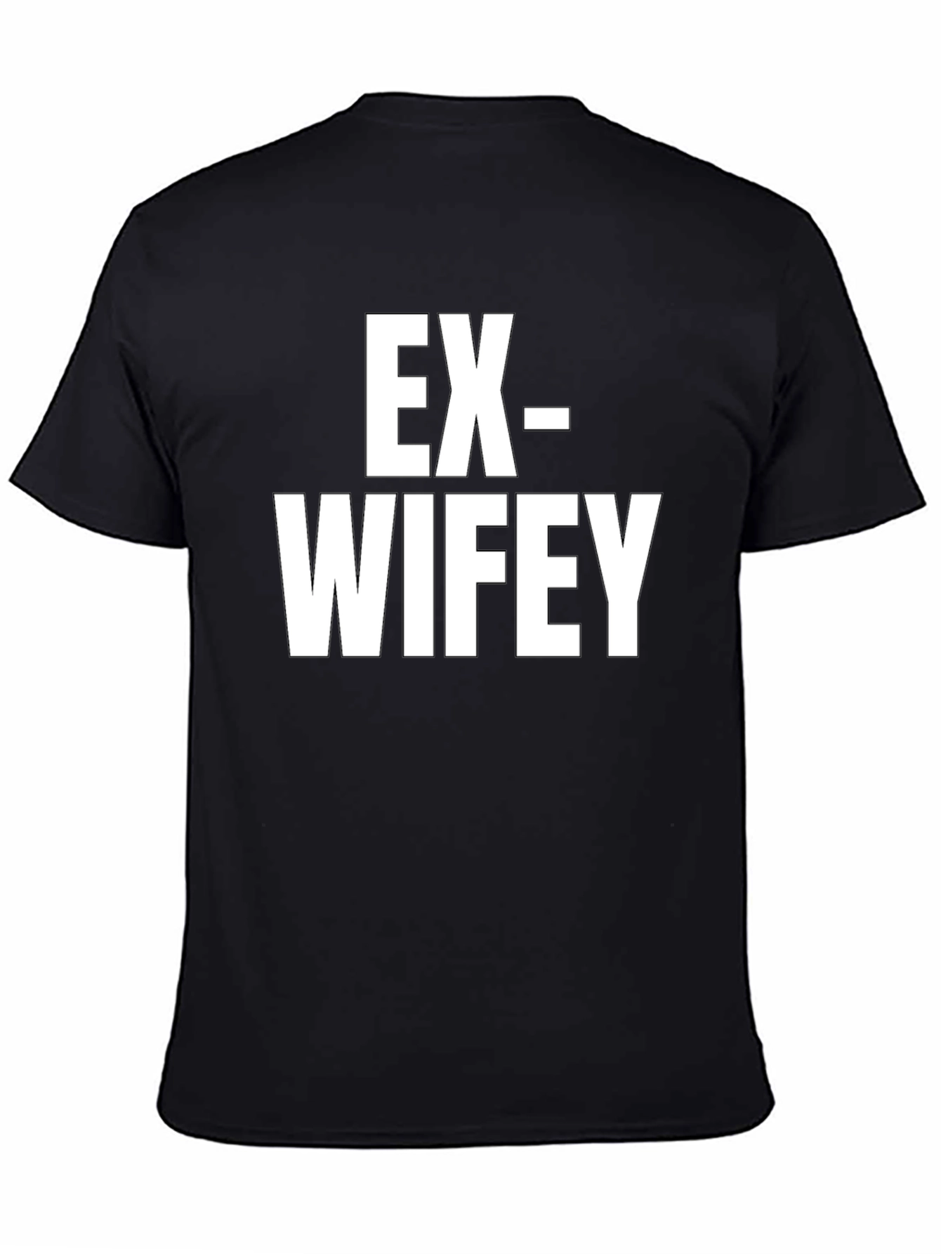 Black Ex-Wifey T-Shirt Funny Divorcee Humor Tee view 4