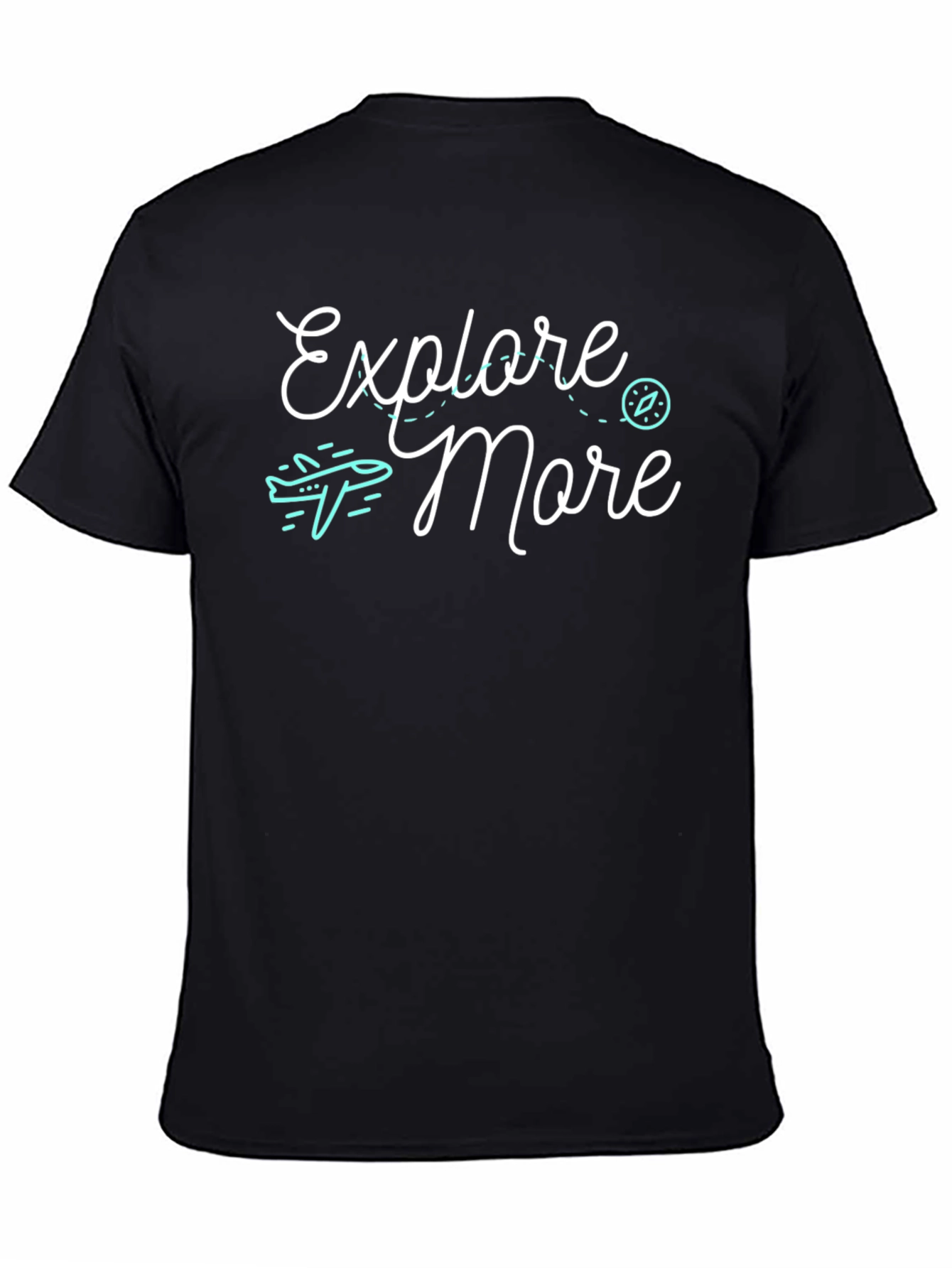 Black Explore More Graphic T-Shirt - Adventure Awaits! view 4