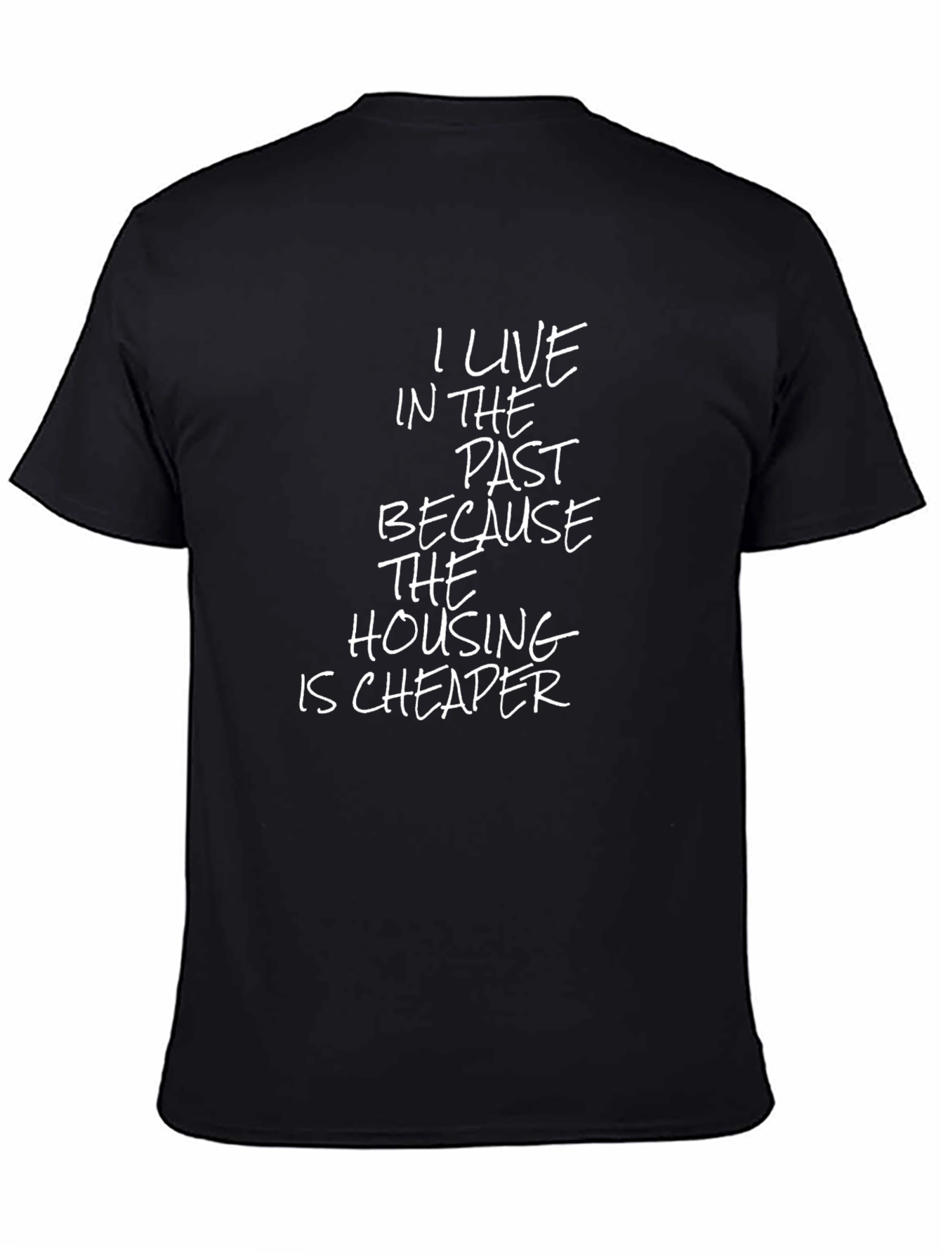 Black Past Housing Cheaper Graphic Tee view 4