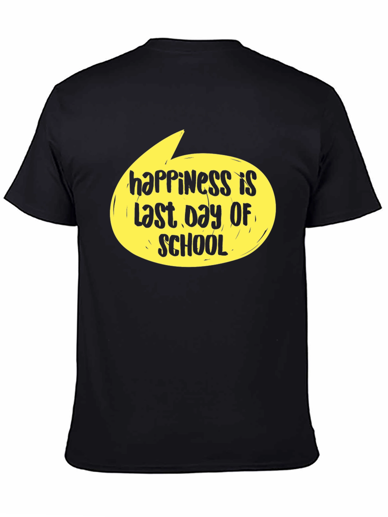 Black Happiness Last Day of School T-Shirt view 4