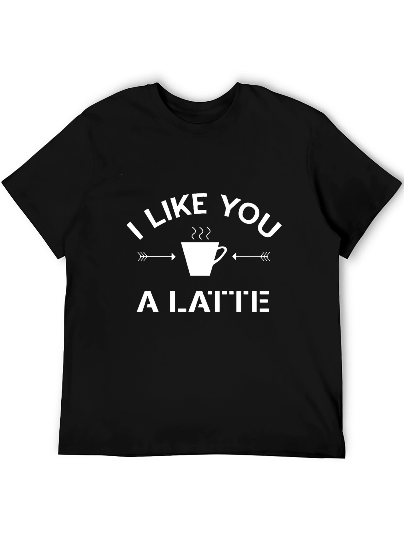 Black I Like You a Latte Graphic Tee view 5