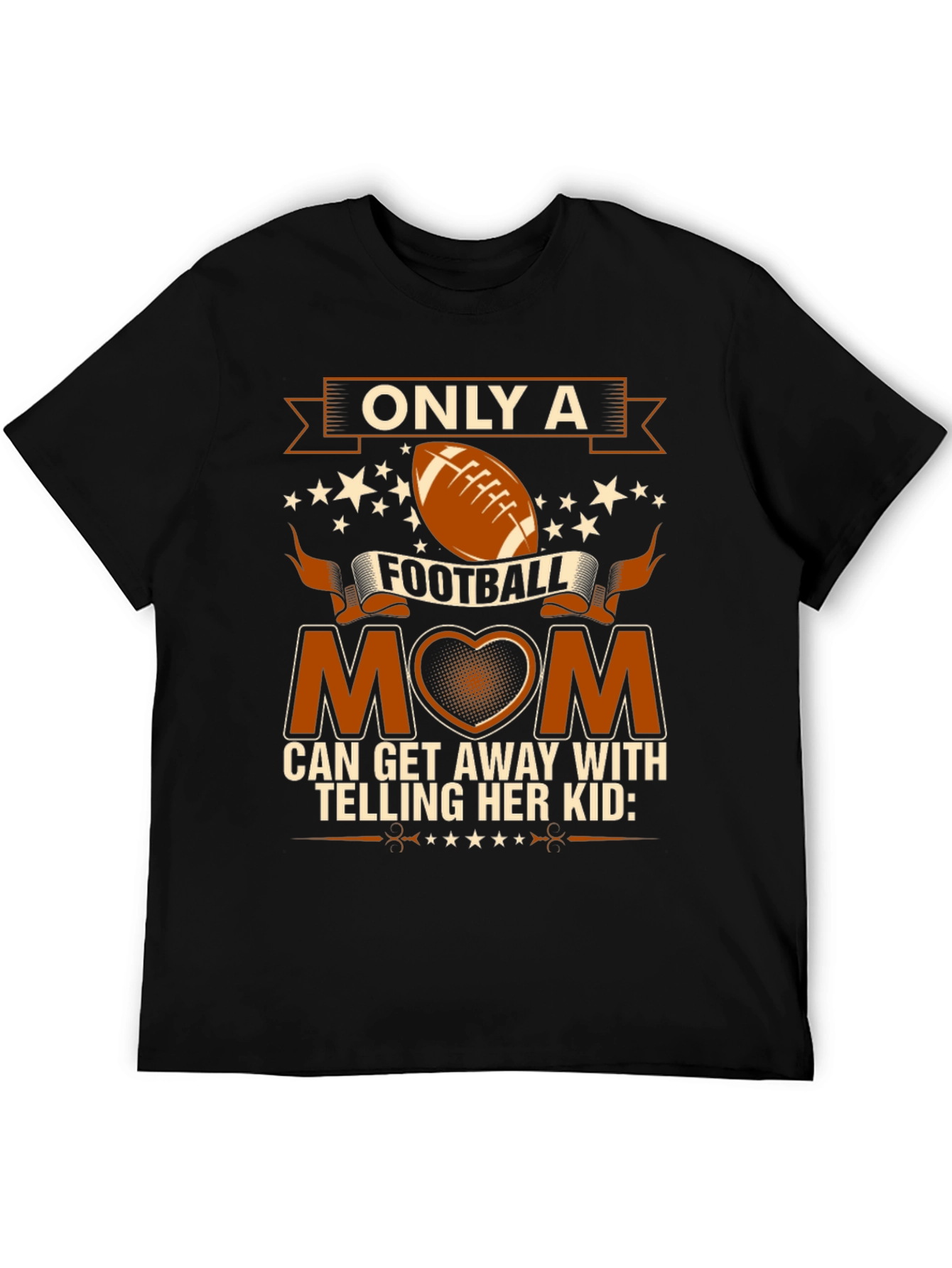 Football Mom Graphic Tee - Black - 5