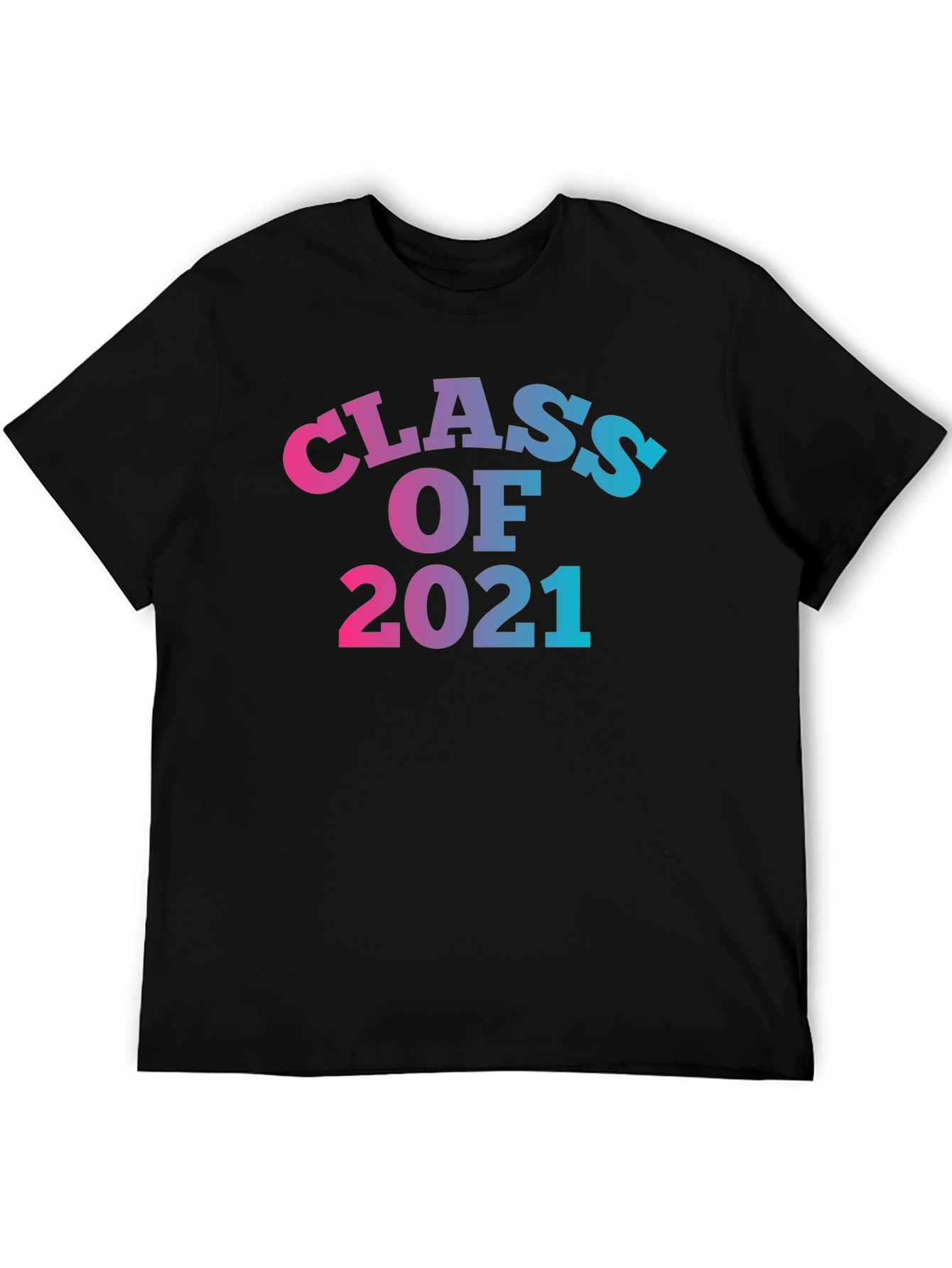 Black Class of 2021 Graduation T-Shirt view 5