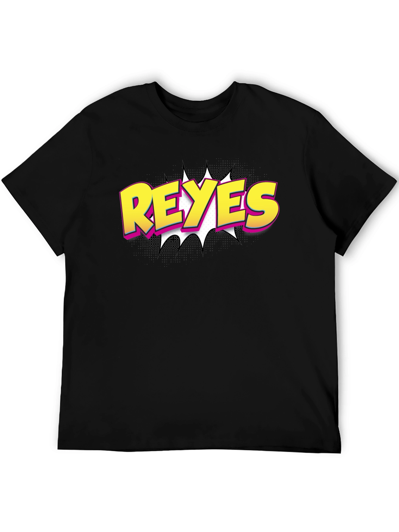 Reyes Comic Style Black T-Shirt - 5