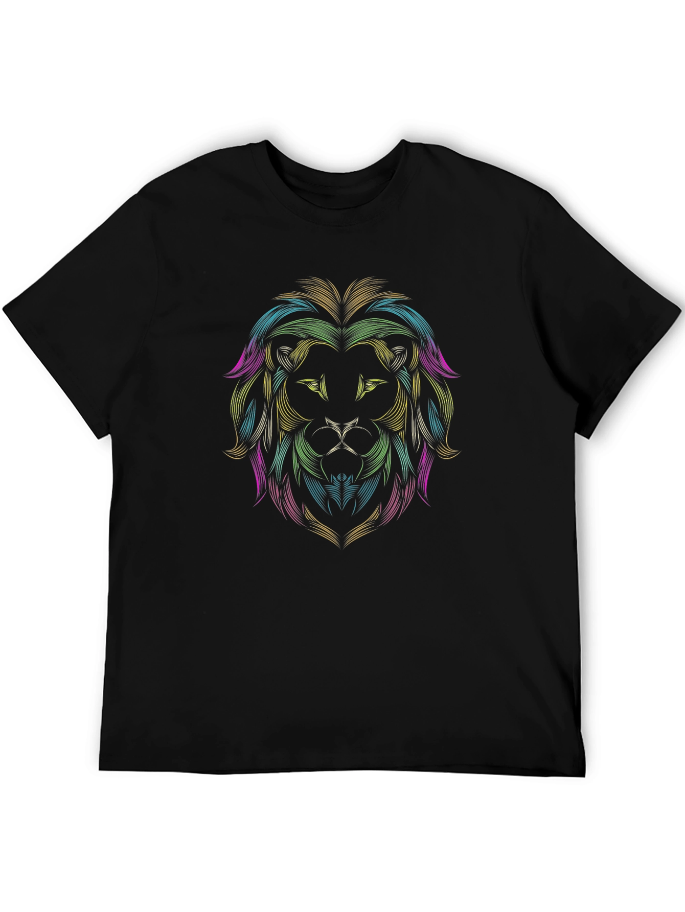 Black Lion Graphic Tee - Modern Art Design view 5