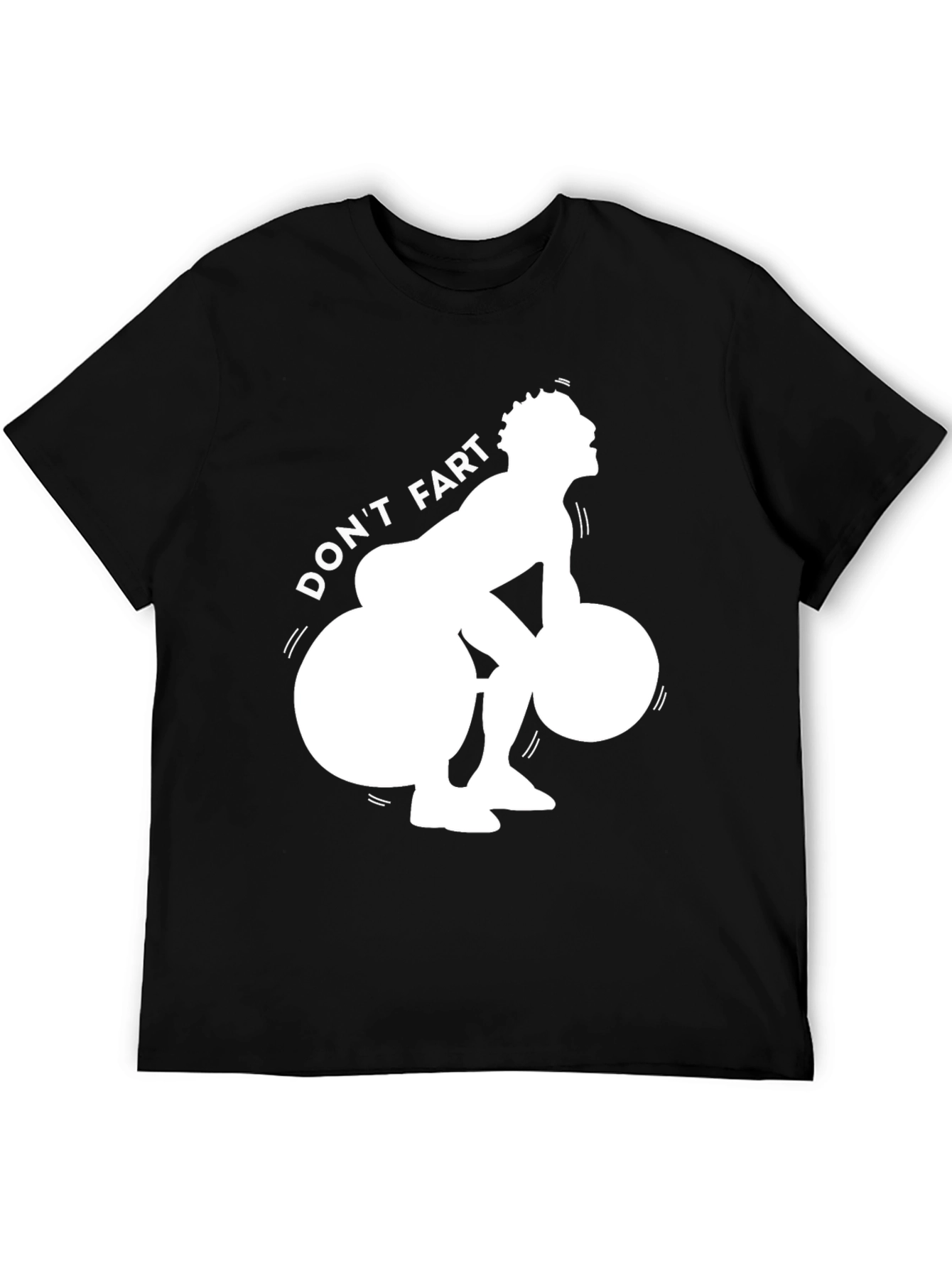 Black Don't Fart Weightlifting Graphic Tee view 5