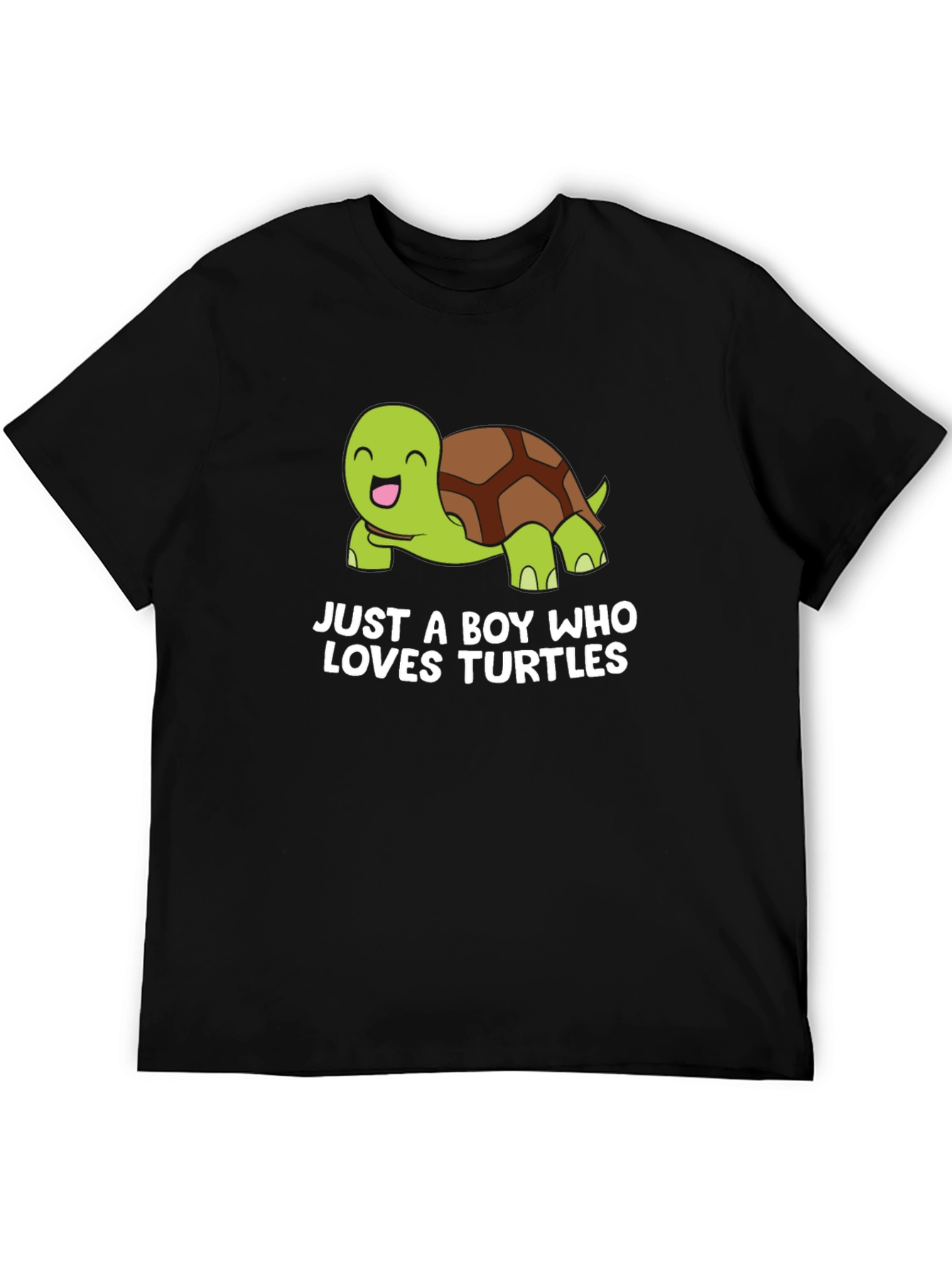 Black Boy's Turtle Lover Graphic T-Shirt view 5