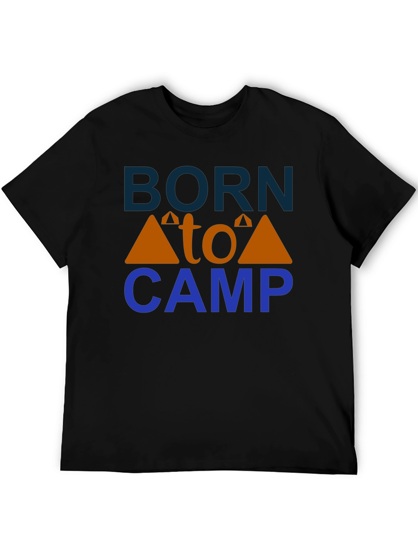 Black Born to Camp Graphic Tee view 5