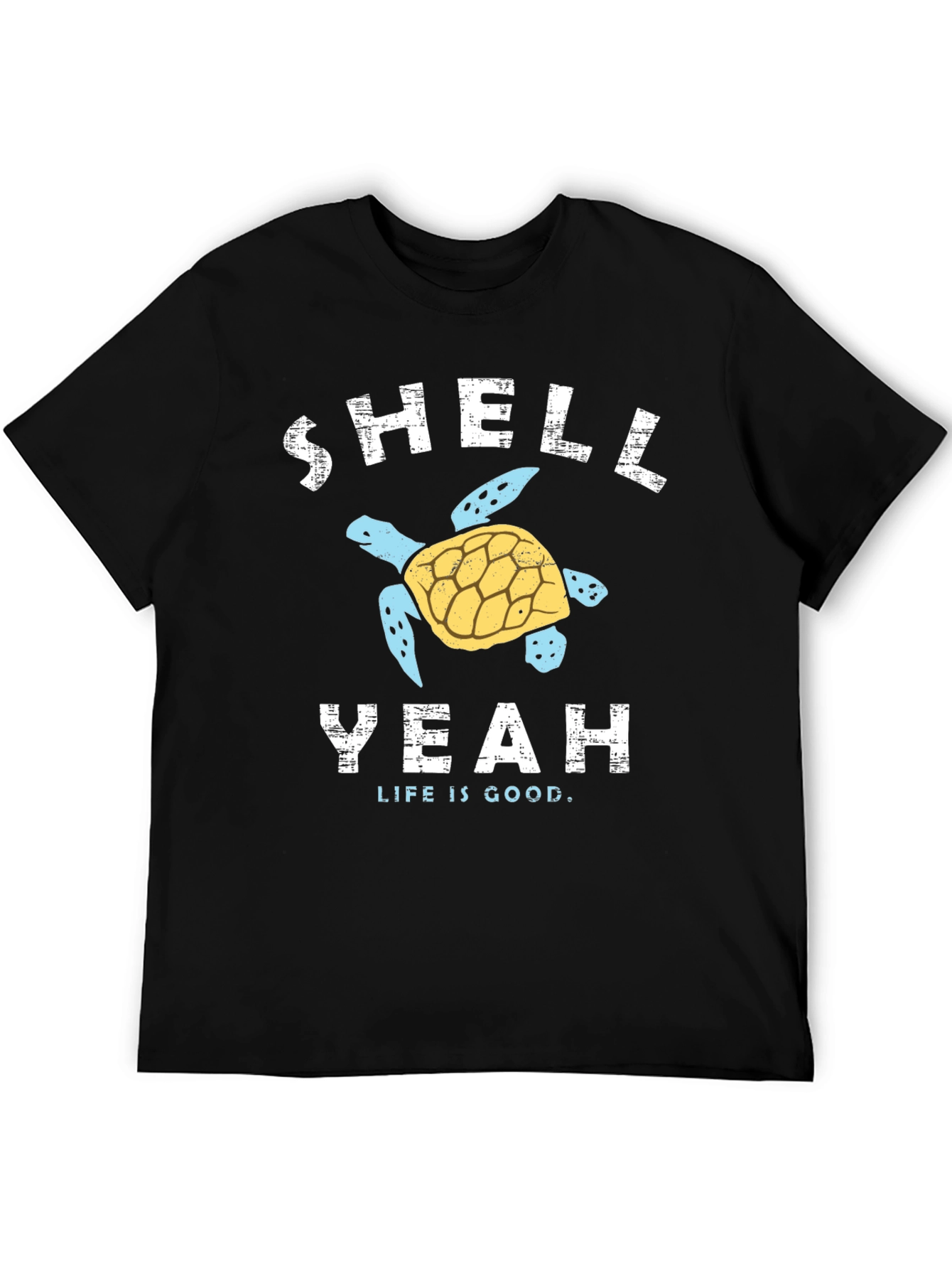 Black Shell Yeah Turtle Graphic T-Shirt view 5