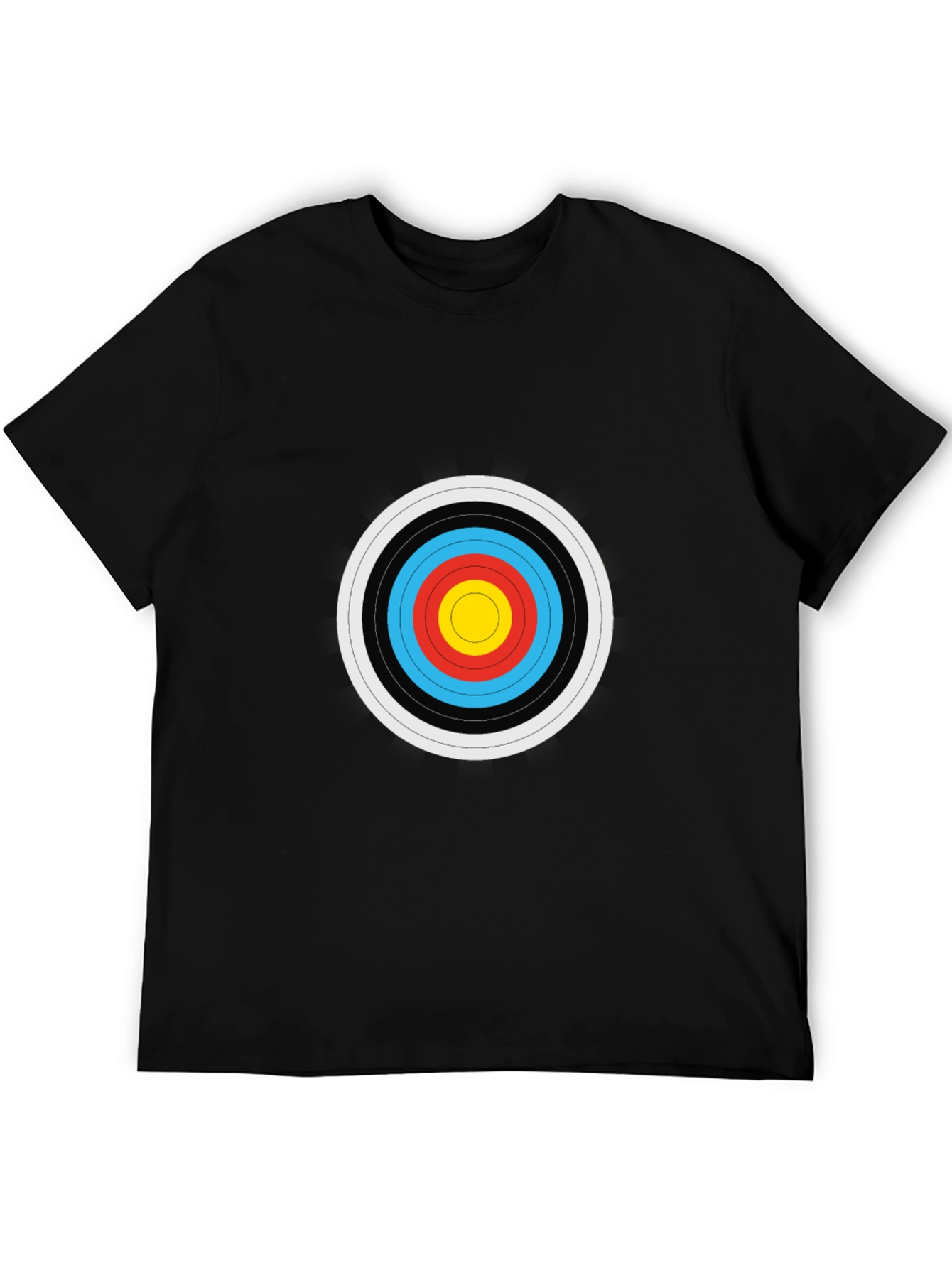 Black Target Print Black T-Shirt view 5