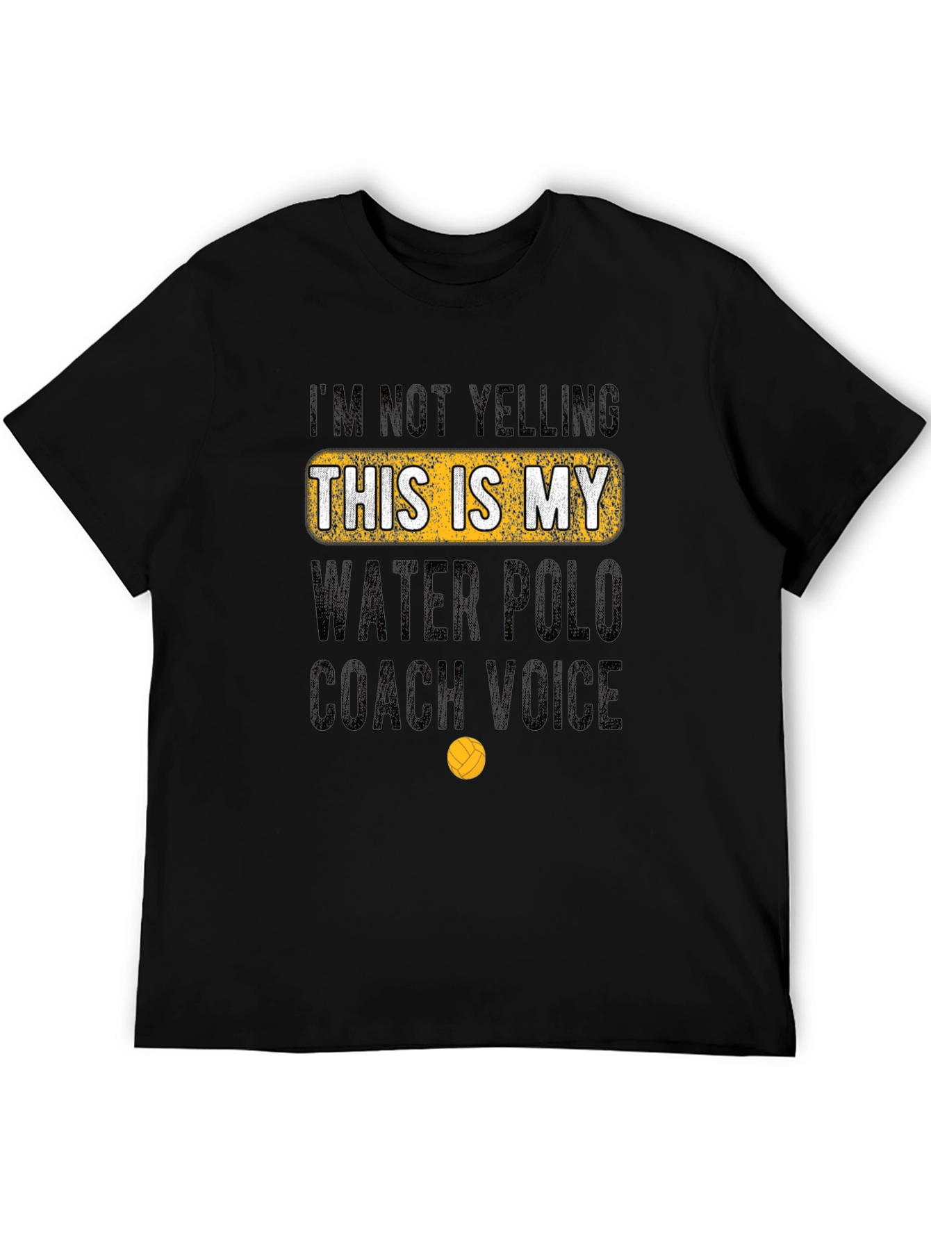 Black Water Polo Coach Novelty T-Shirt view 5