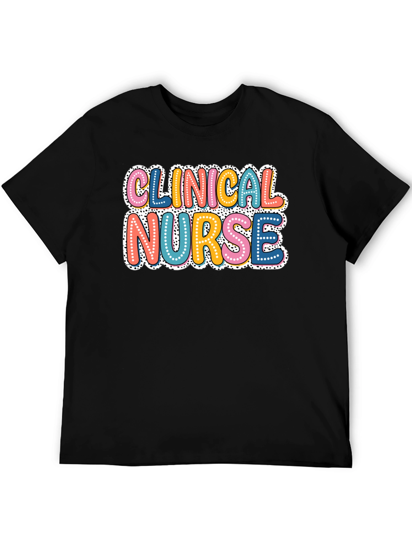 Black Clinical Nurse Graphic T-Shirt view 5