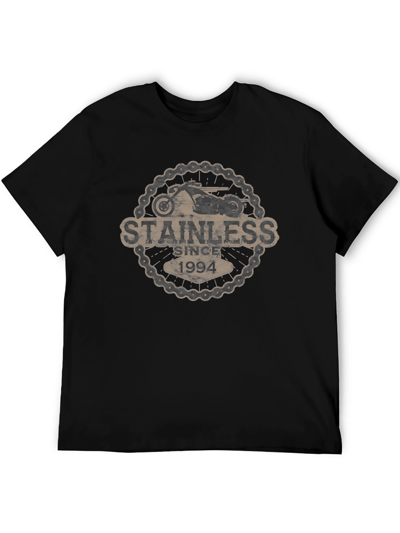 Black Stainless Since 1994 Motorcycle T-Shirt view 5