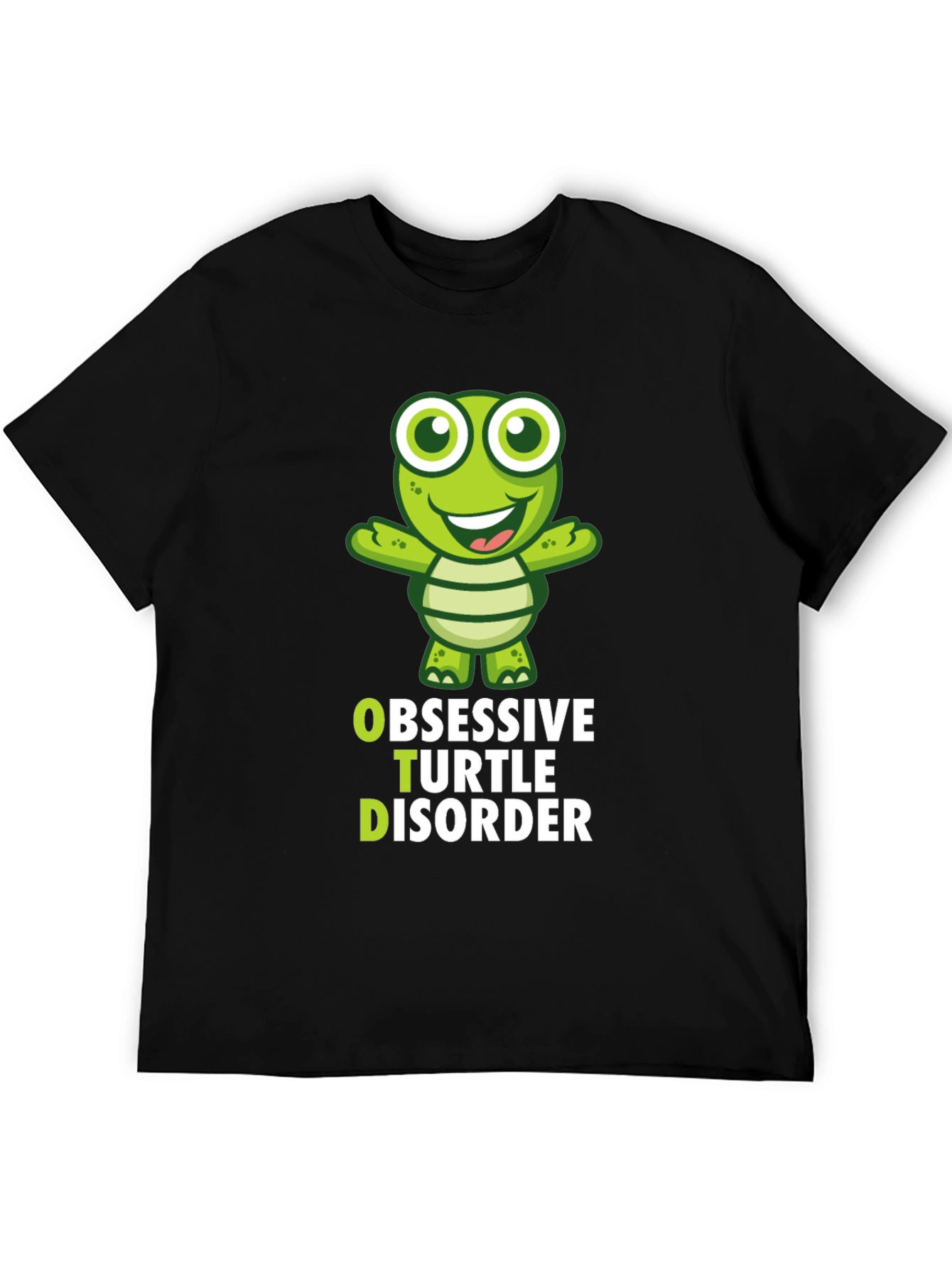 Black Obsessive Turtle Disorder T-Shirt Funny Turtle Lover Gift view 5