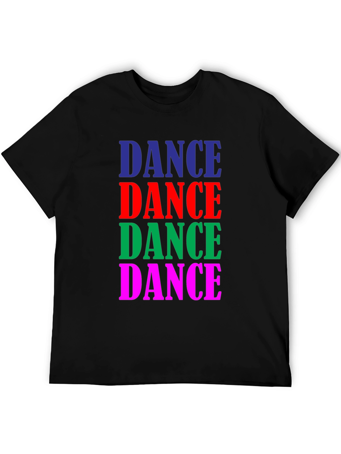 Black Dance Graphic Tee - Black Cotton Blend view 5