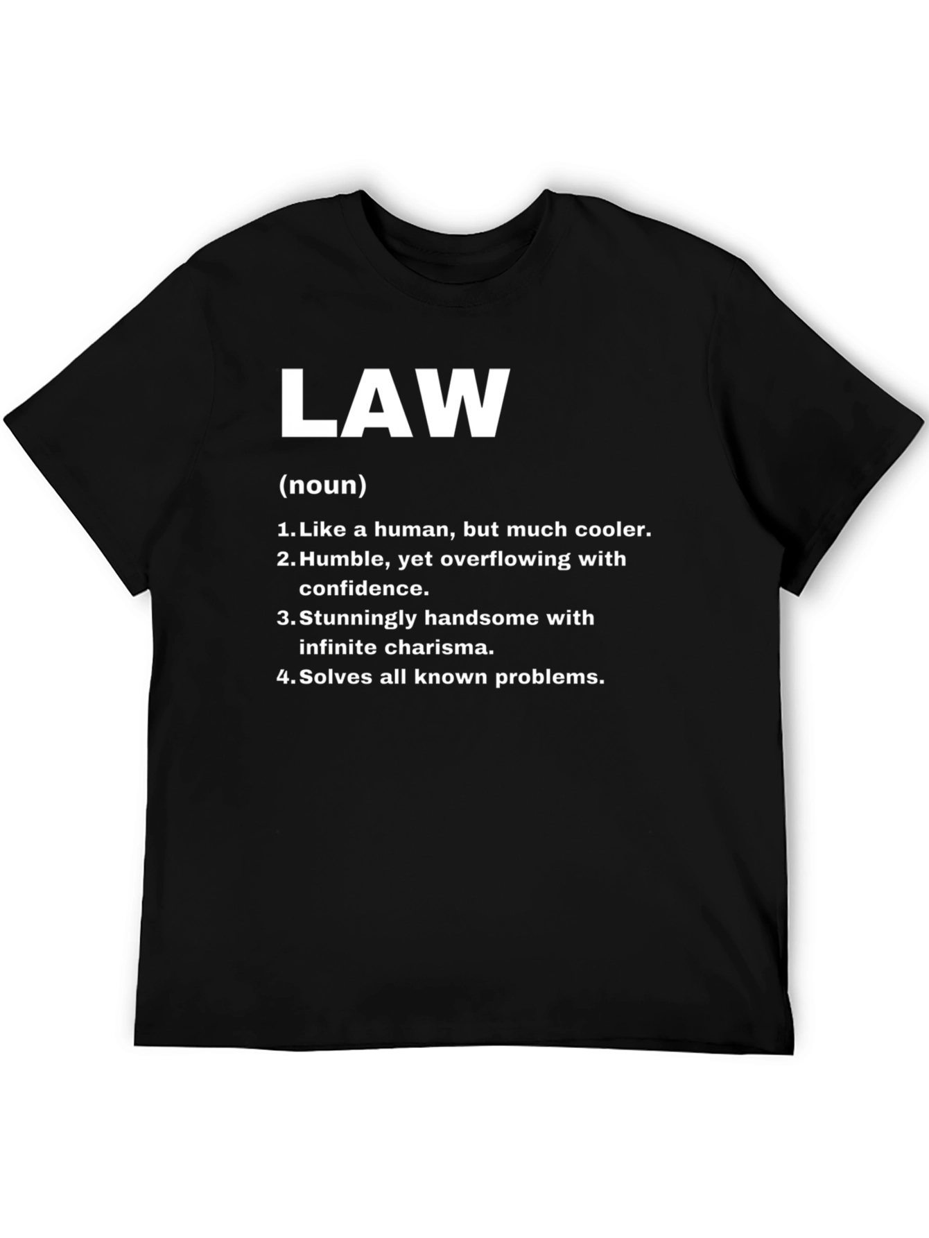 Black Law Definition T-Shirt - Humorous Legal Tee view 5