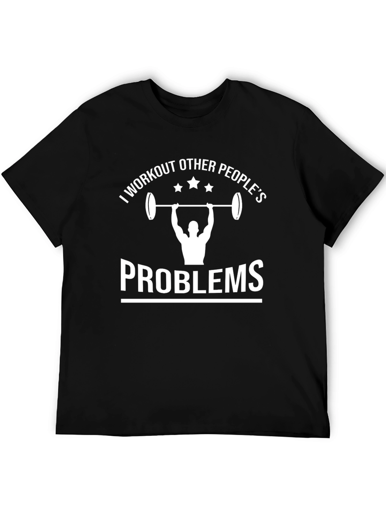 Black Workout Other People's Problems T-Shirt view 5