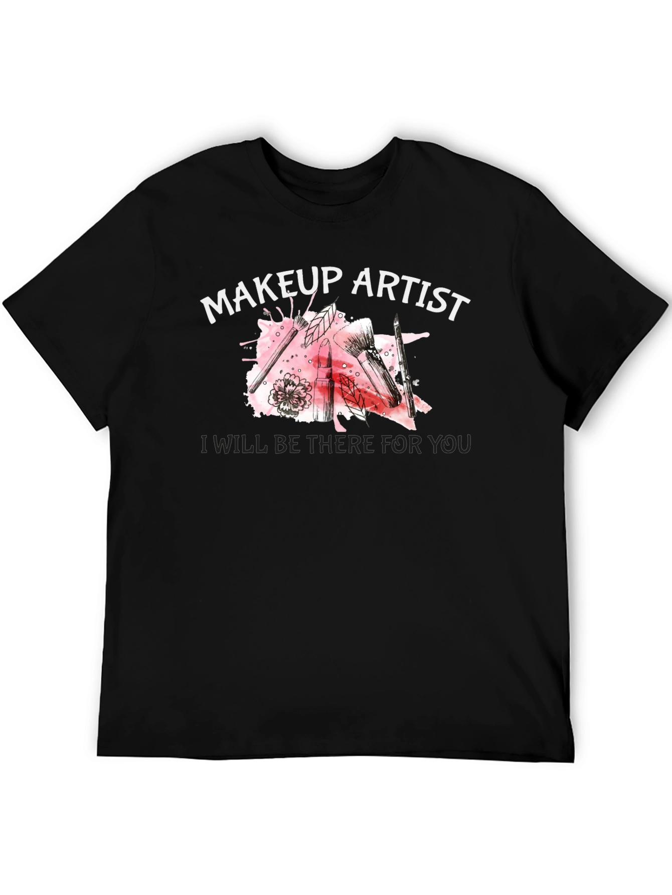 Black Makeup Artist Tee - Beauty Lover's T-Shirt view 5
