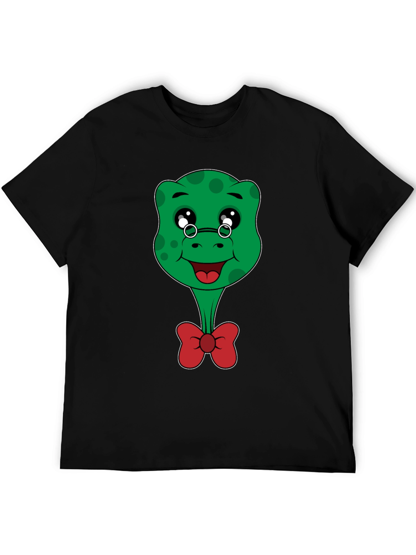 Black Cartoon Turtle T-Shirt - Cute & Playful Design view 5