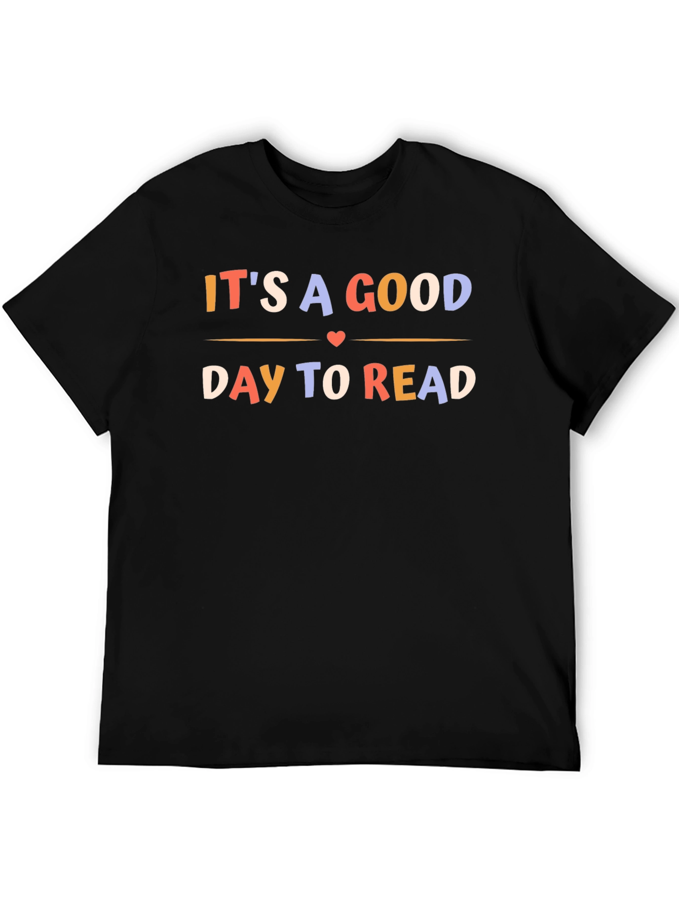 Black It's A Good Day To Read Black T-Shirt view 5