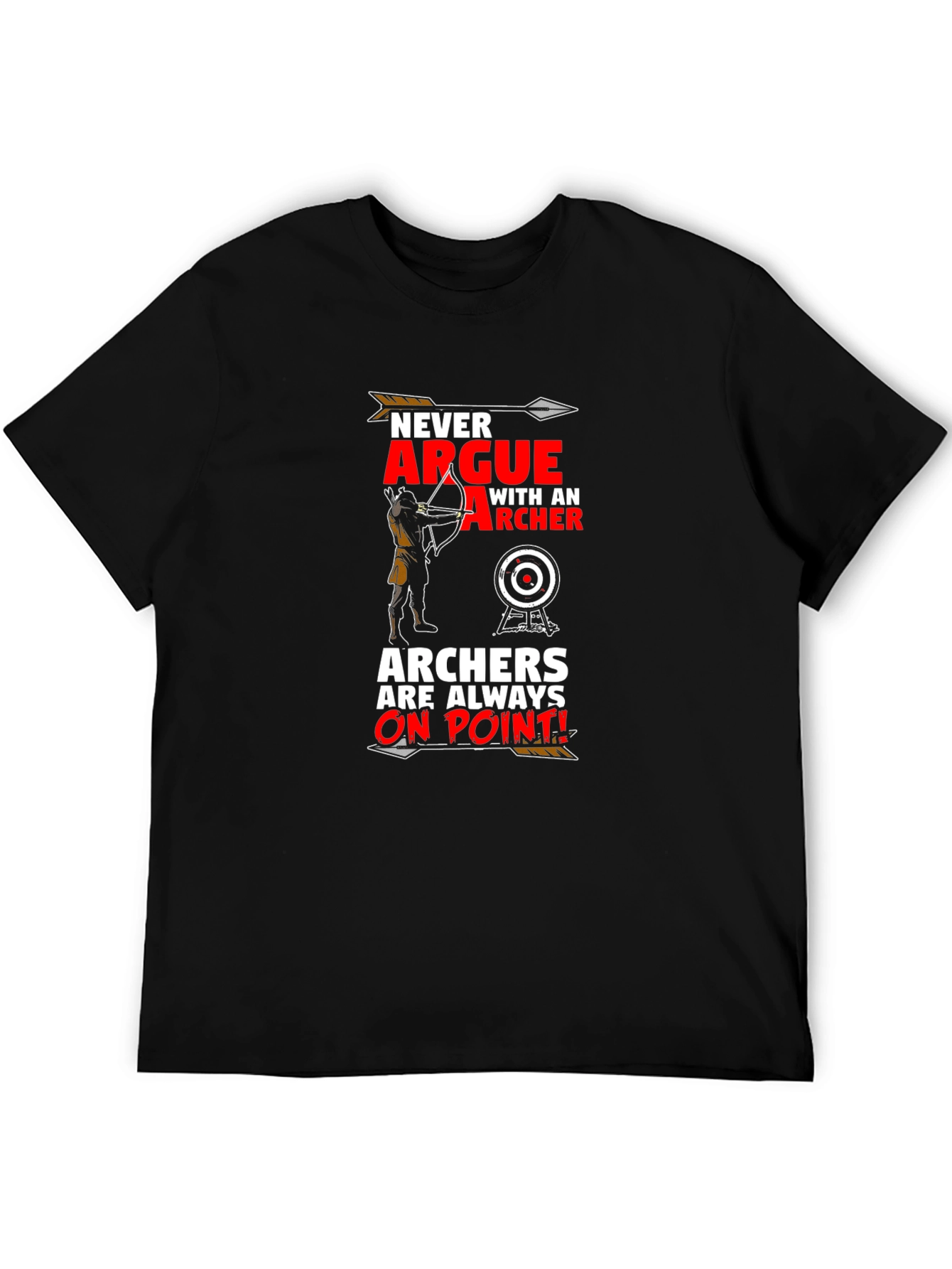 Black Archers Always On Point T-Shirt - Black view 5