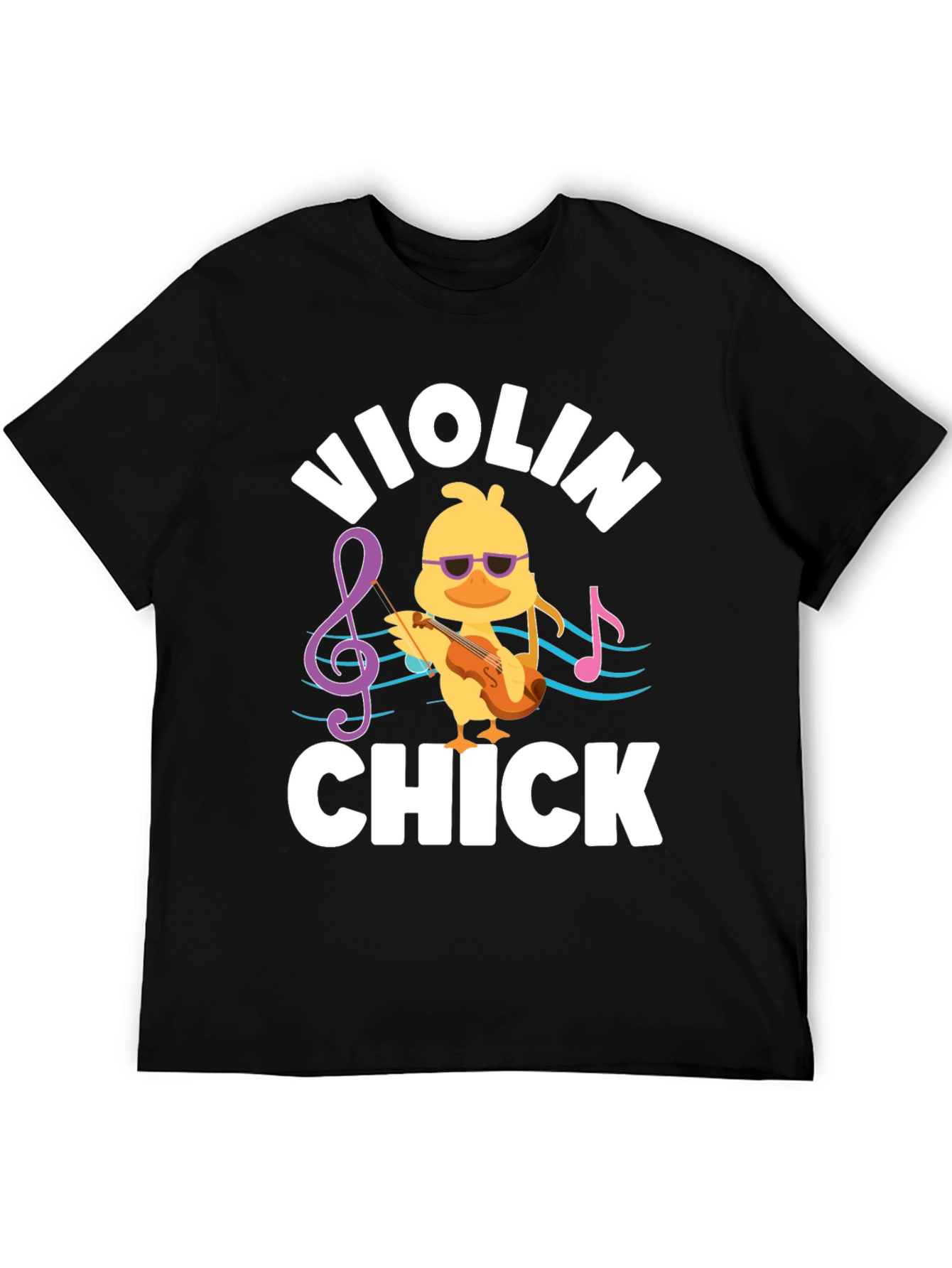 Black Violin Chick Graphic T-Shirt view 5
