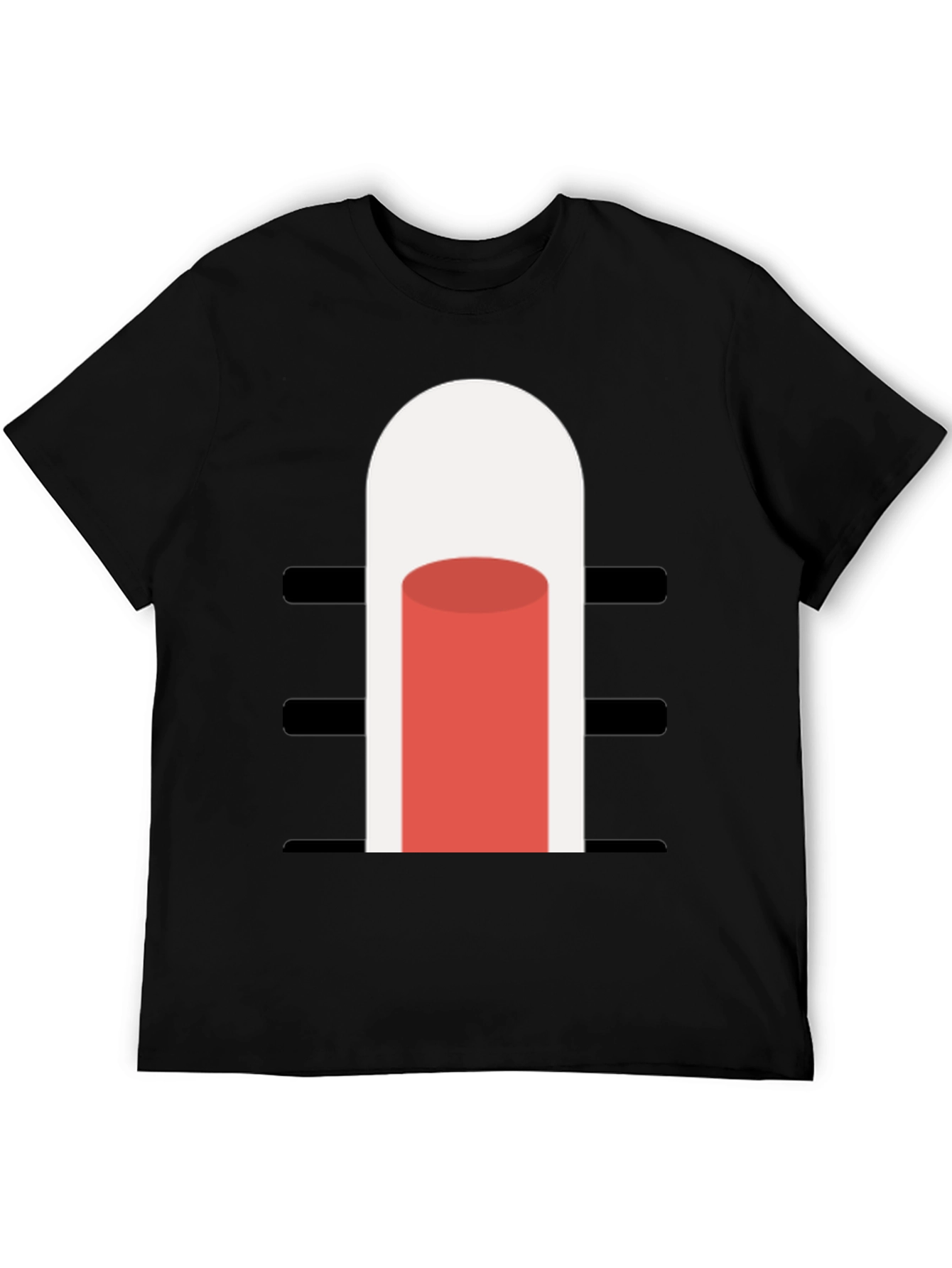 Black Modern Graphic Tee - Minimalist Design view 5