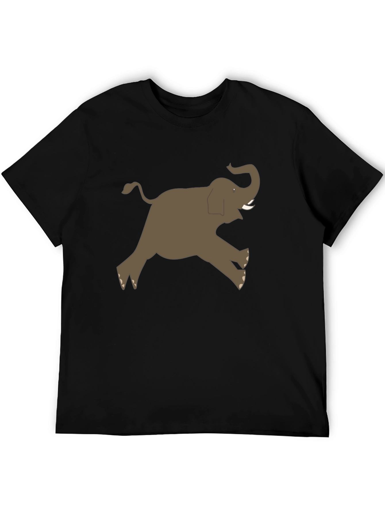 Black Elephant Graphic Tee - Men's Black T-Shirt view 5