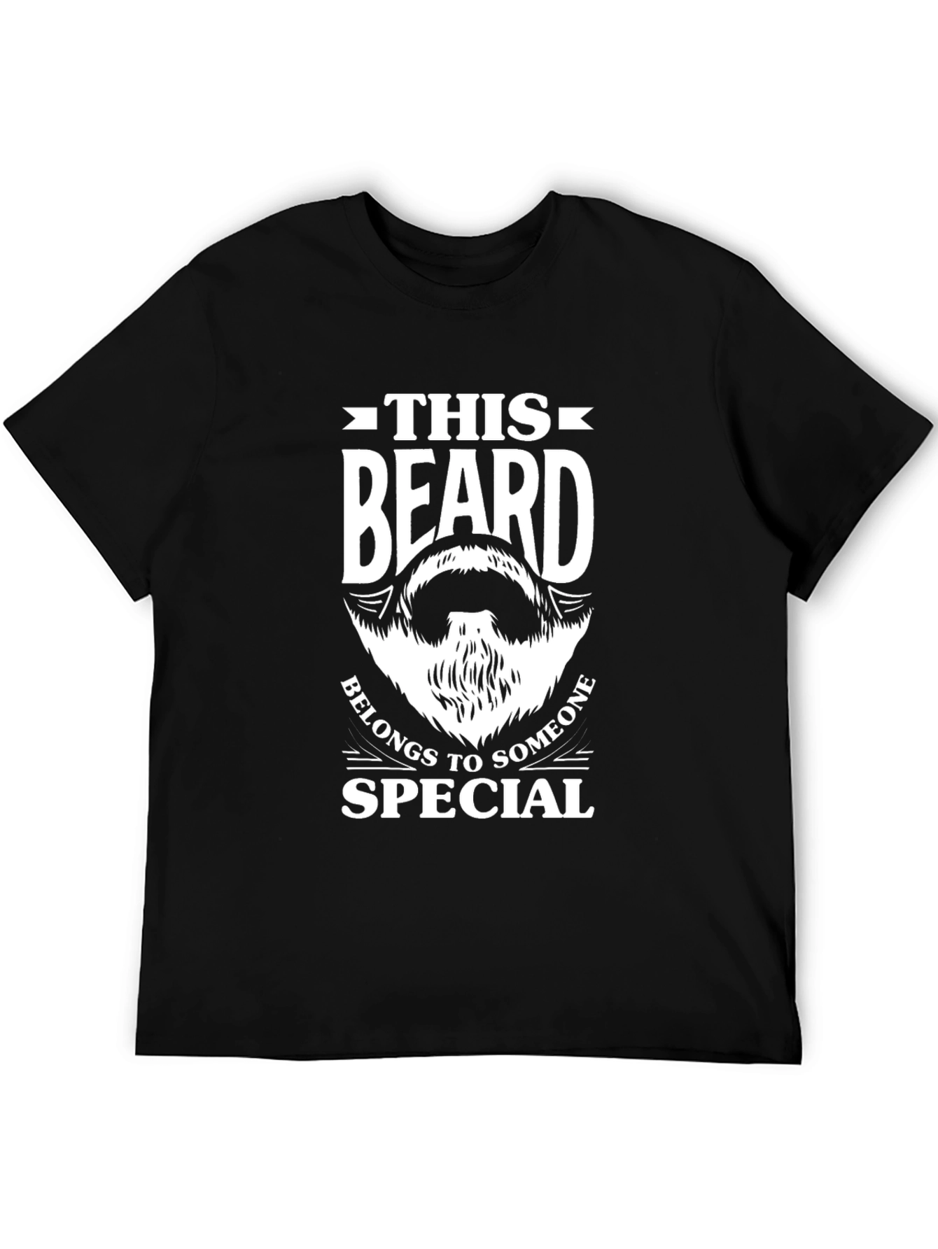 Black Beard T-Shirt: This Beard Belongs to Someone Special view 5