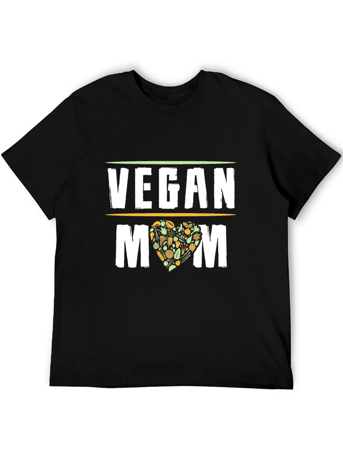 Vegan Mom T-Shirt - Black Graphic Tee - 5