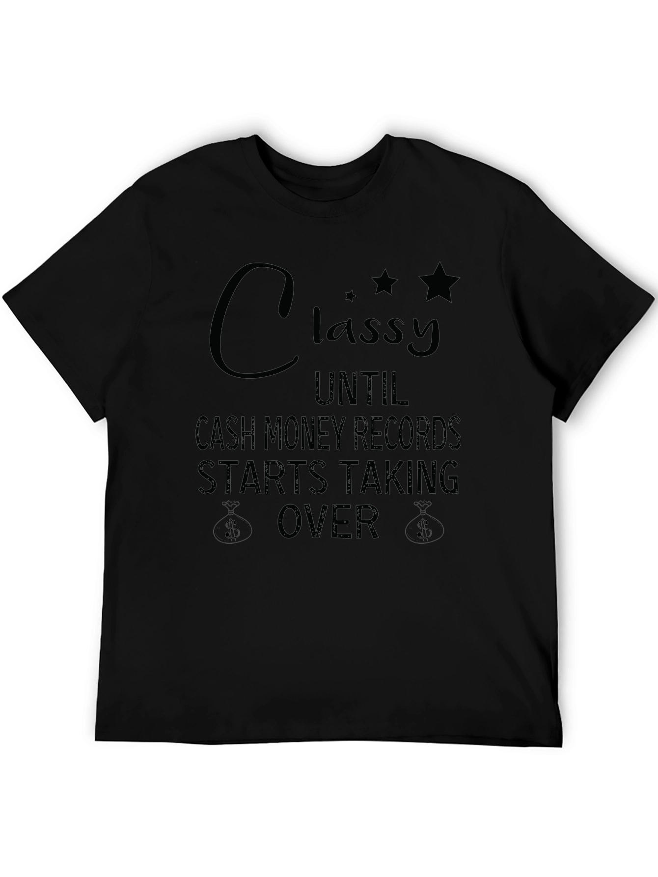 Black Classy Cash Money Records Graphic T-Shirt view 5