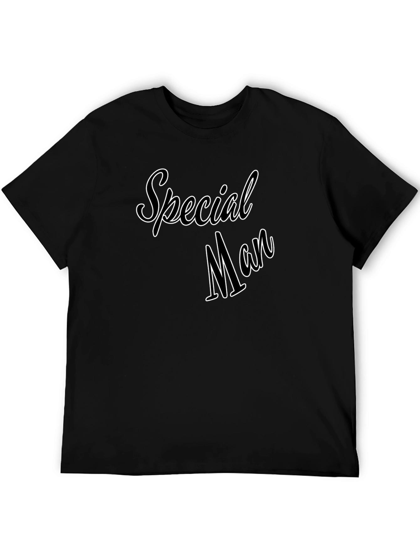 Black Special Man Graphic Tee - Soft Cotton Comfort view 5