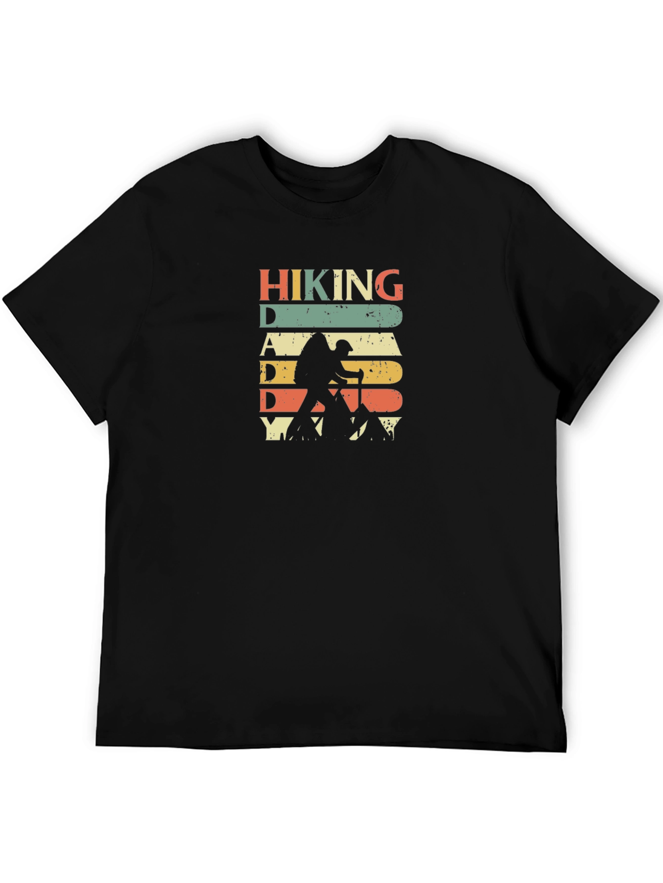 Black Hiking Daddy Graphic T-Shirt - Retro Style view 5