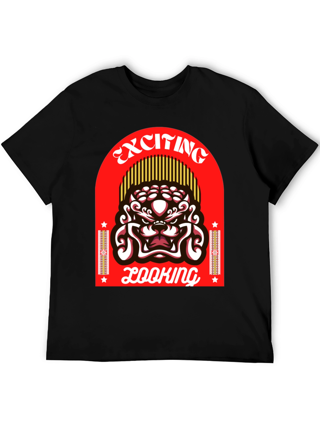 Black Exciting Looking Graphic T-Shirt view 5