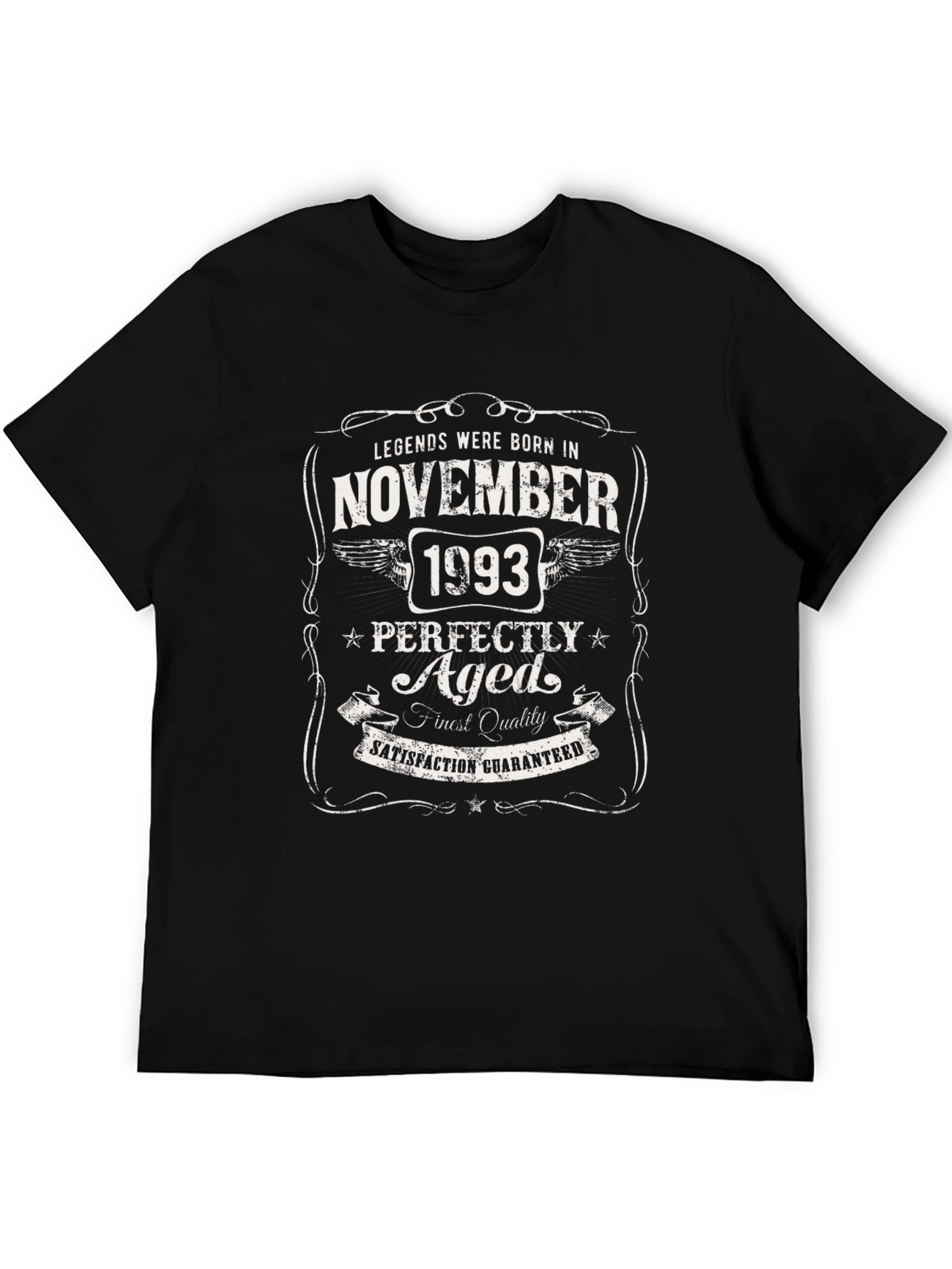 Black Legends Born in November 1993 T-Shirt view 5